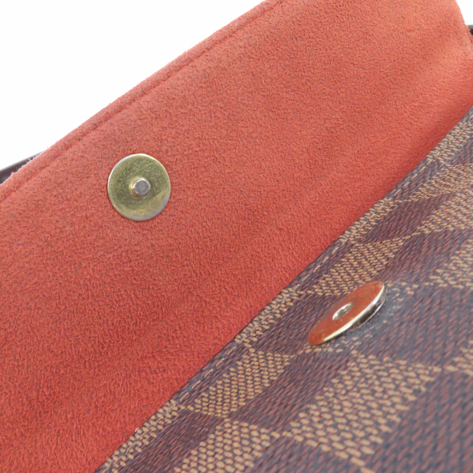 LOUIS VUITTON Damier Ebene Recoleta Hand Bag金扣肩背袋啡色