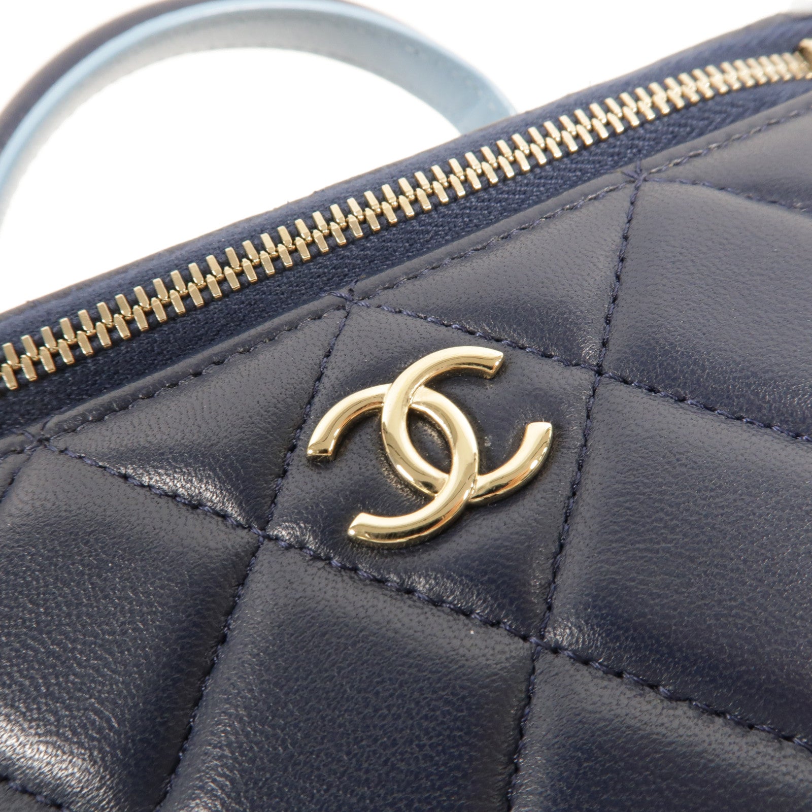 CHANEL 羊皮皮革Top Handle Vanity Case手挽肩背兩用袋