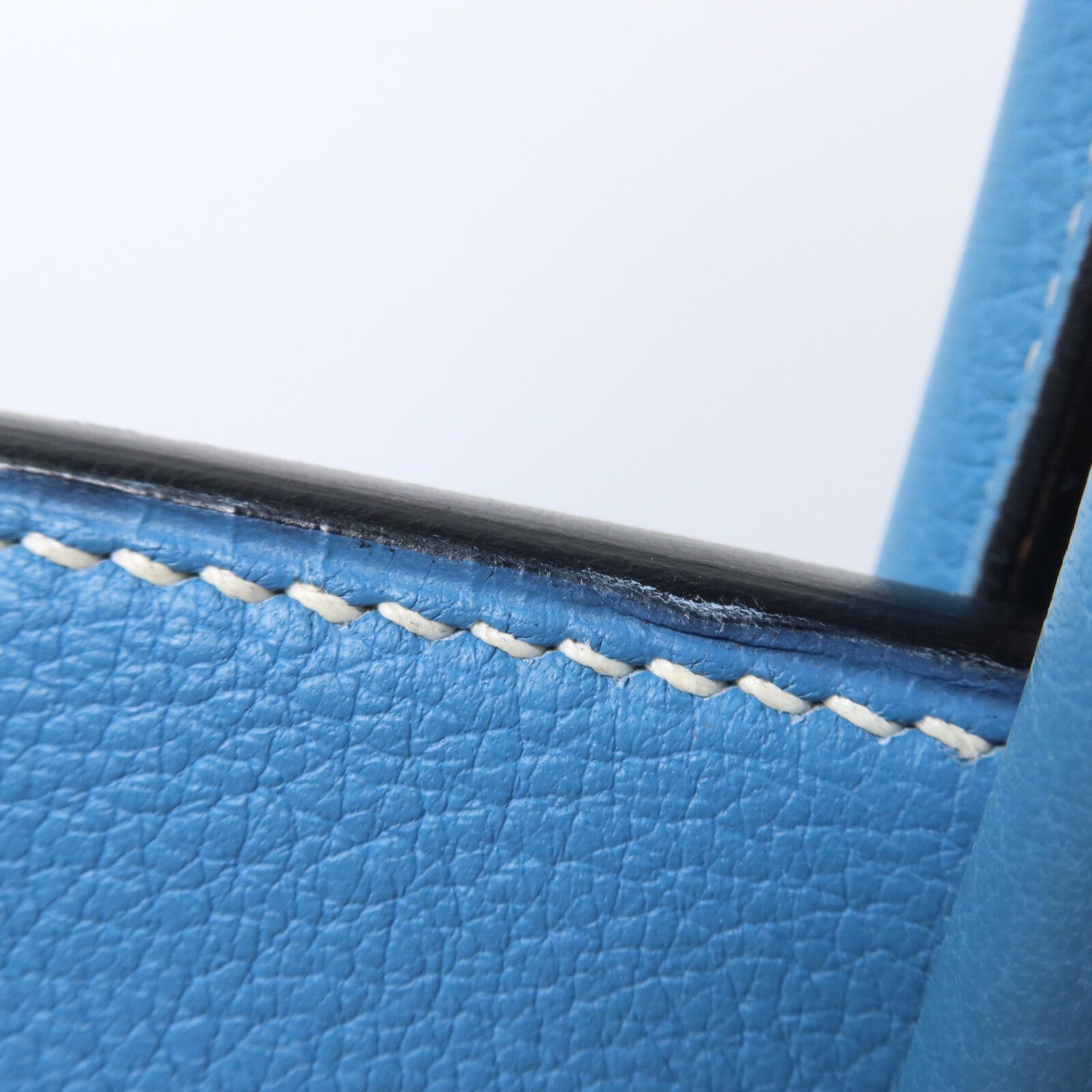 HERMES Togo皮革Birkin 35手挽袋Bleu Jean