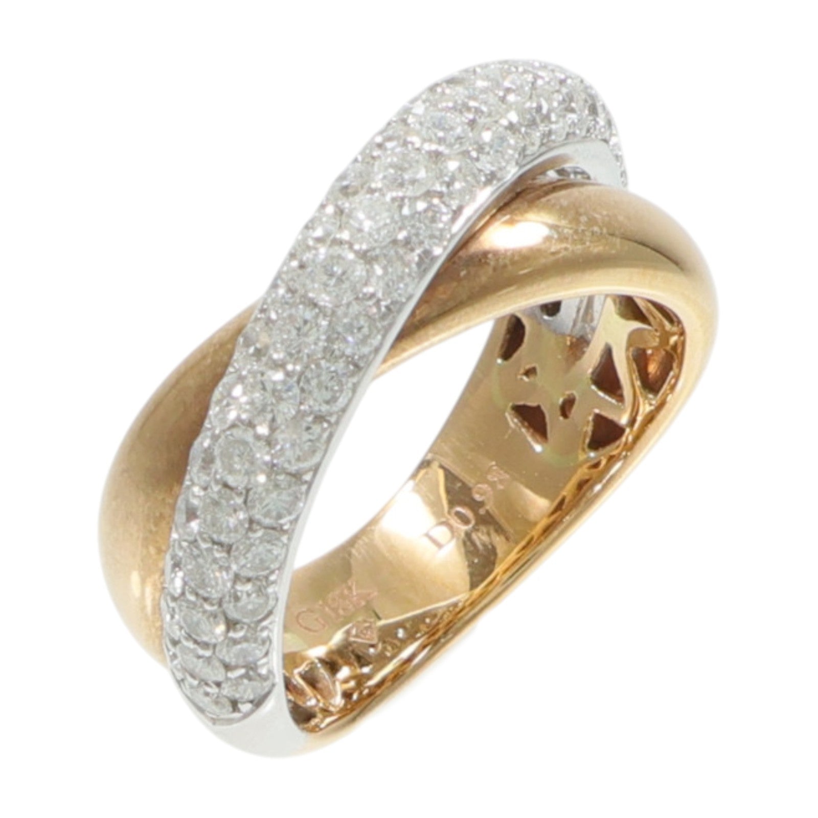 JEWELRY 18K玫瑰金/白金Diamond Ring鑽石戒指