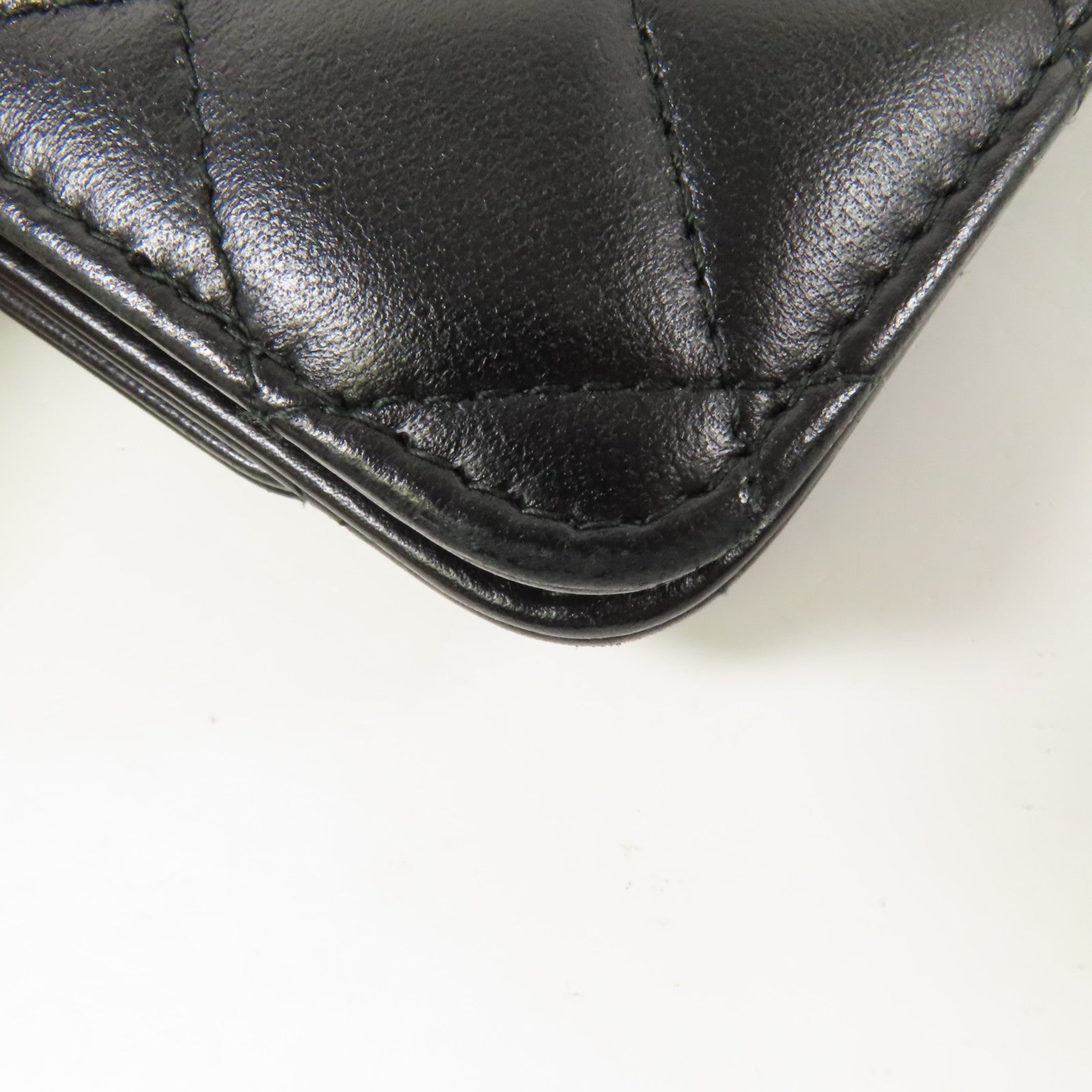 CHANEL 羊皮皮革Trandy CC WOC金扣鏈帶肩背袋