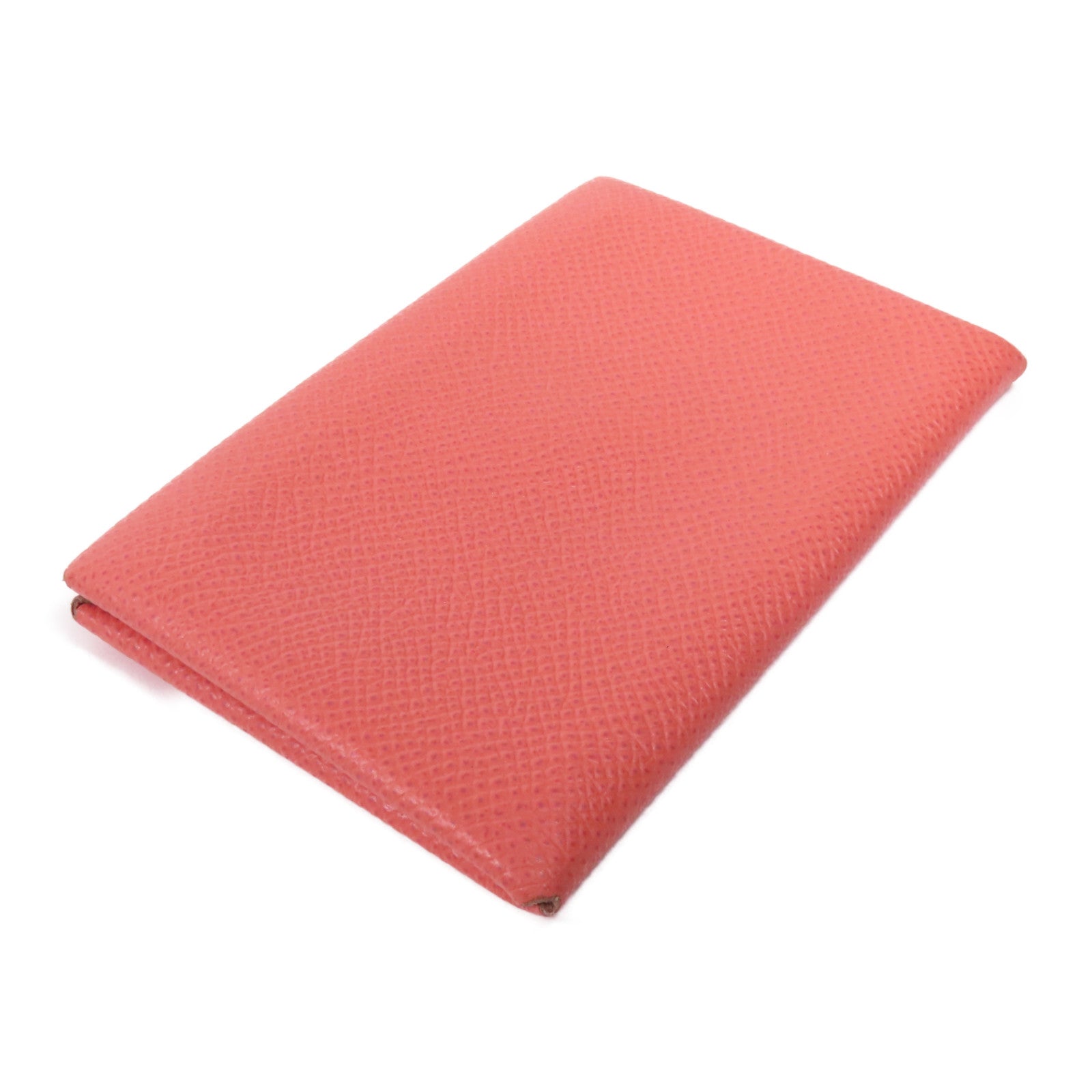 HERMES 【激減優惠】Epsom皮革Calvi銀扣卡片套