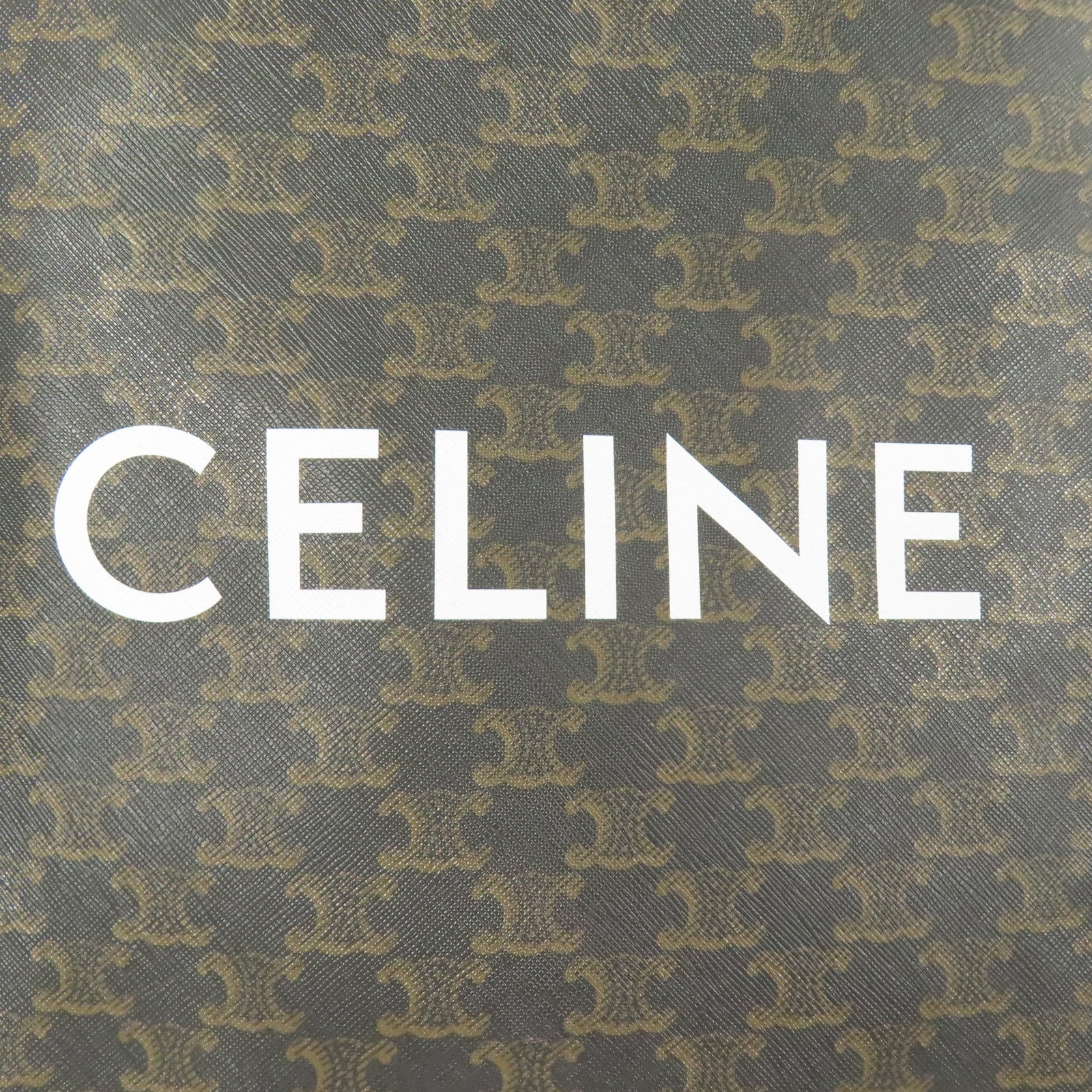CELINE 塗層帆布Small Cabas Vertical 金扣手挽肩背兩用袋