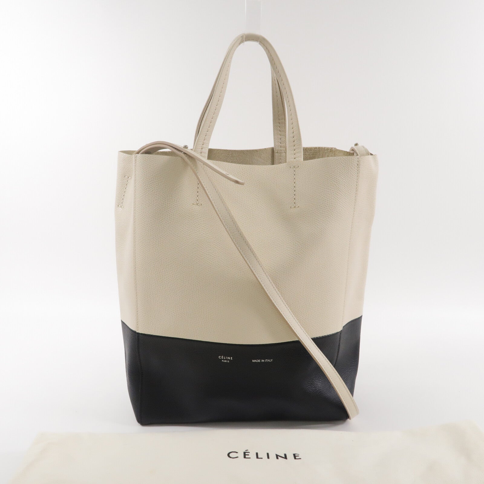 CELINE 牛皮皮革Vertical Cabas Small手挽肩背兩用袋