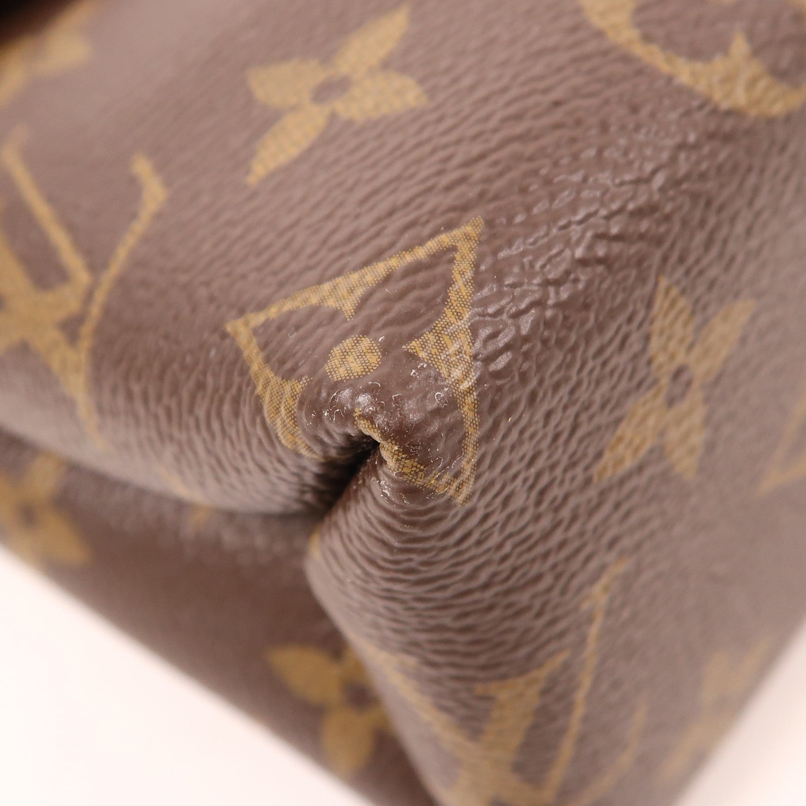 LOUIS VUITTON LV GHW Saint Placide Shoulder Bag M43713 Monogram Brown/Red