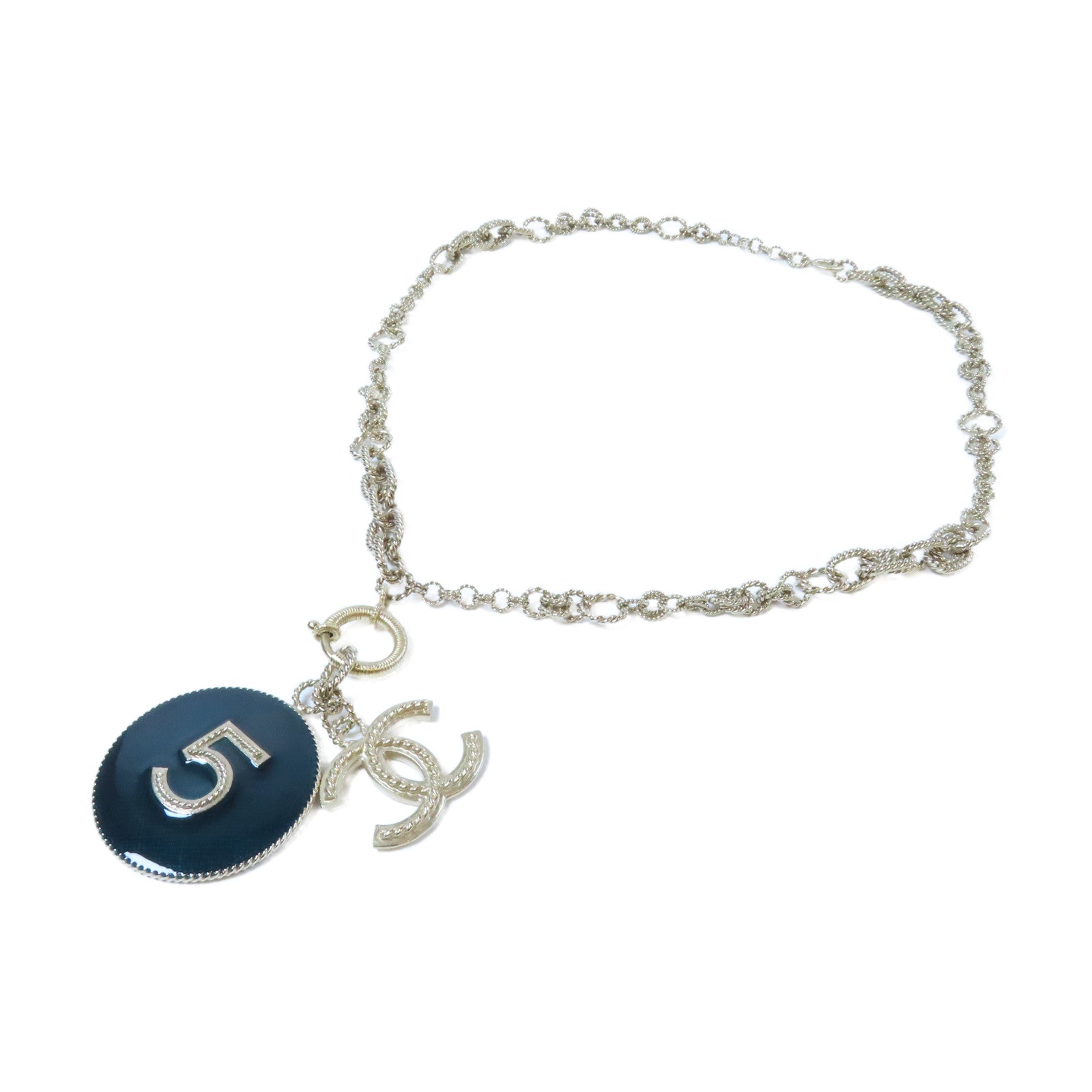 CHANEL 【激減優惠】金屬Necklace項鍊金色/綠色