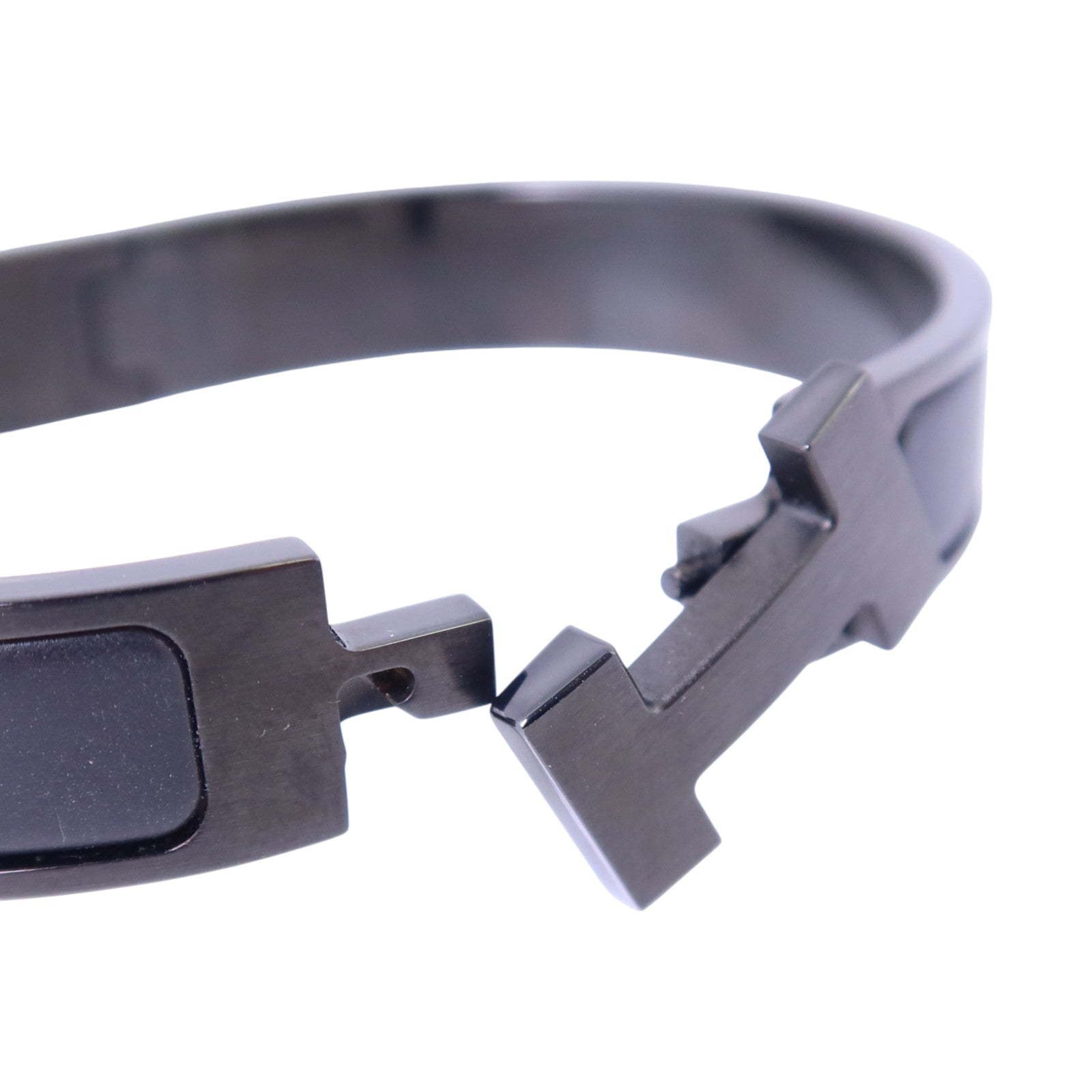 HERMES 金屬/琺瑯Click HH So Black Bracelet手鏈