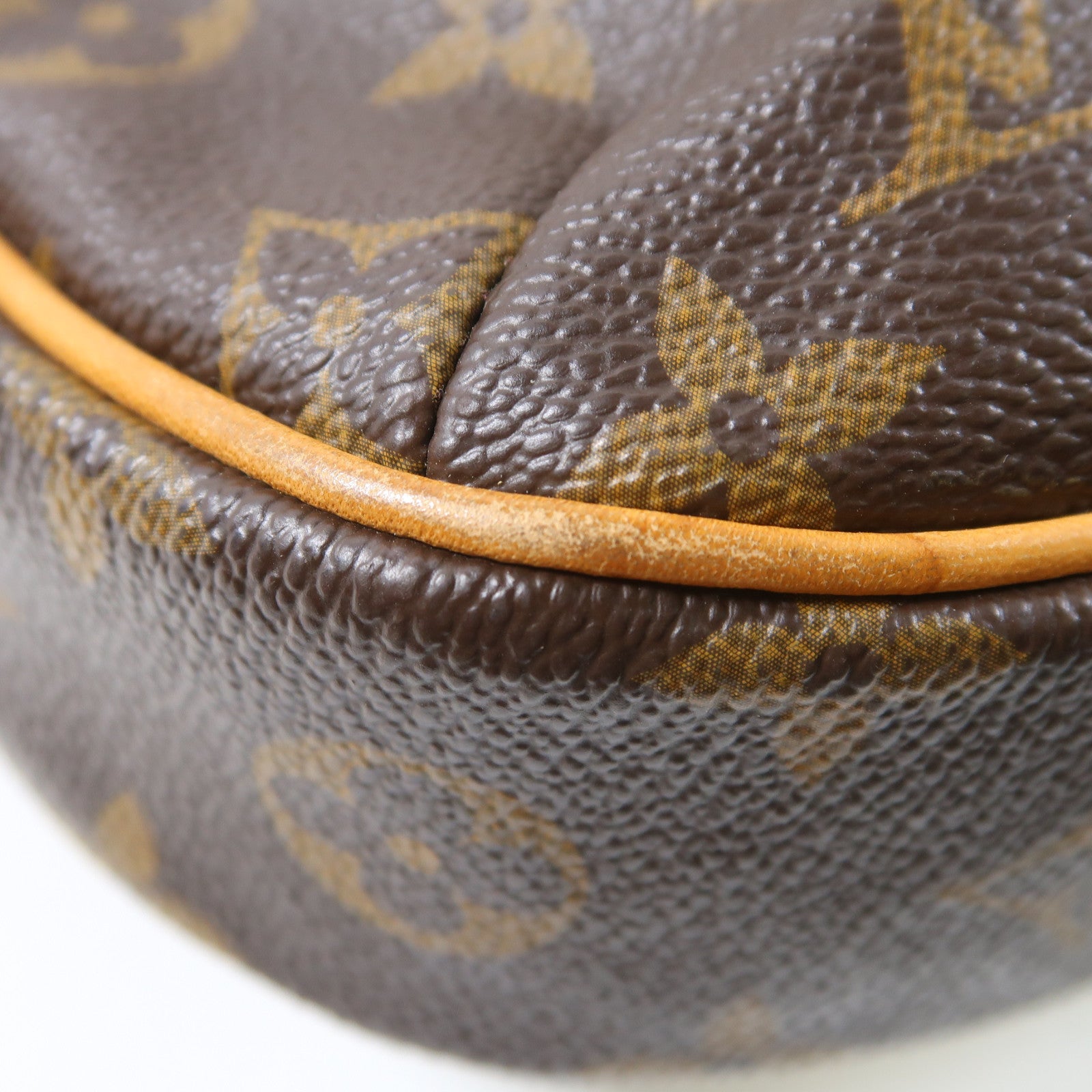 LOUIS VUITTON Monogram Odeon PM金扣肩背袋啡色