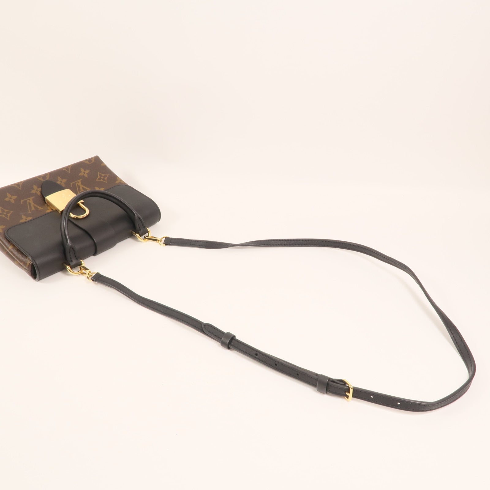 LOUIS VUITTON Monogram Locky BB金扣手挽肩背兩用袋