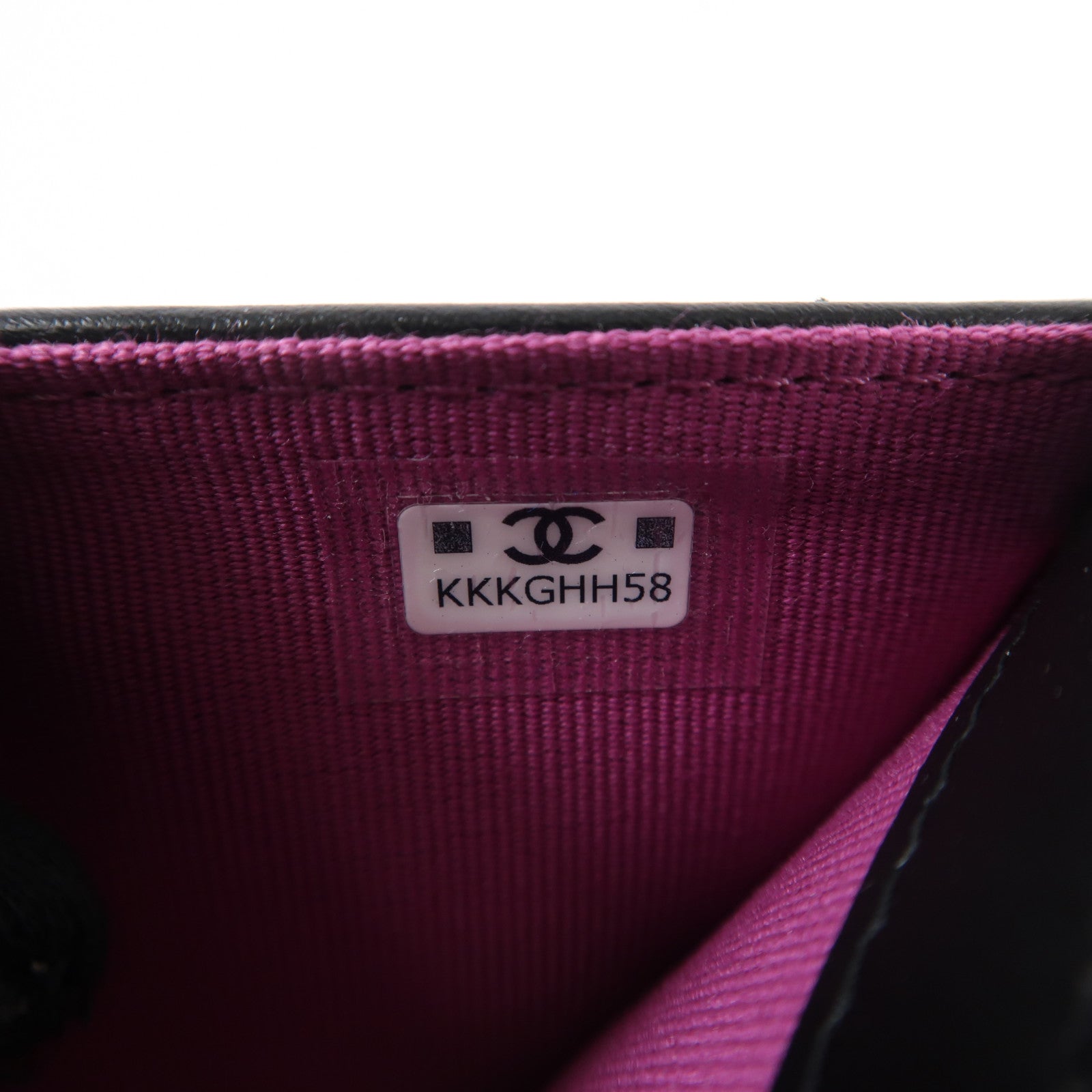 CHANEL 牛皮皮革Fold Wallet金扣錢包
