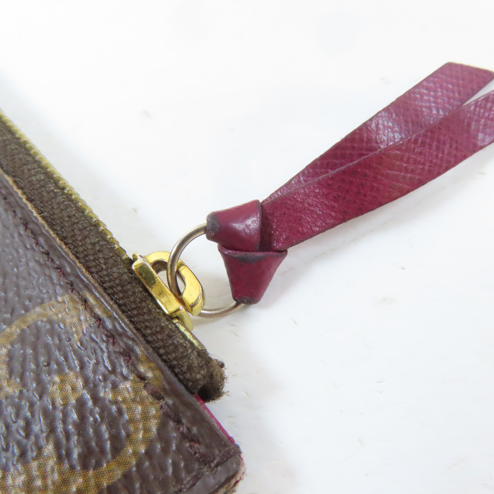 LOUIS VUITTON Monogram Felicie Pochette金扣鏈帶肩背袋啡色