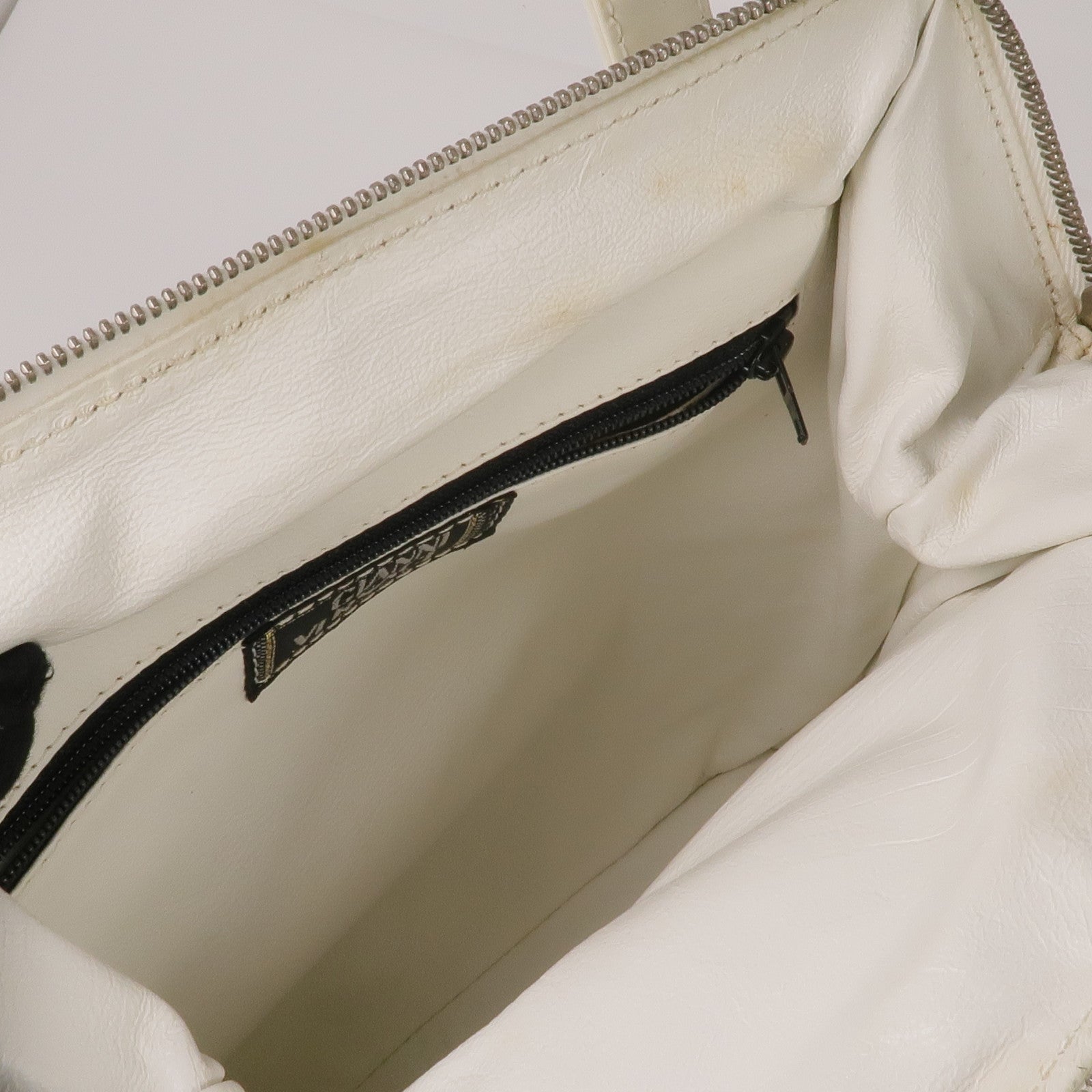 VERSACE 【激減優惠】漆皮皮革Handbag銀扣手挽袋