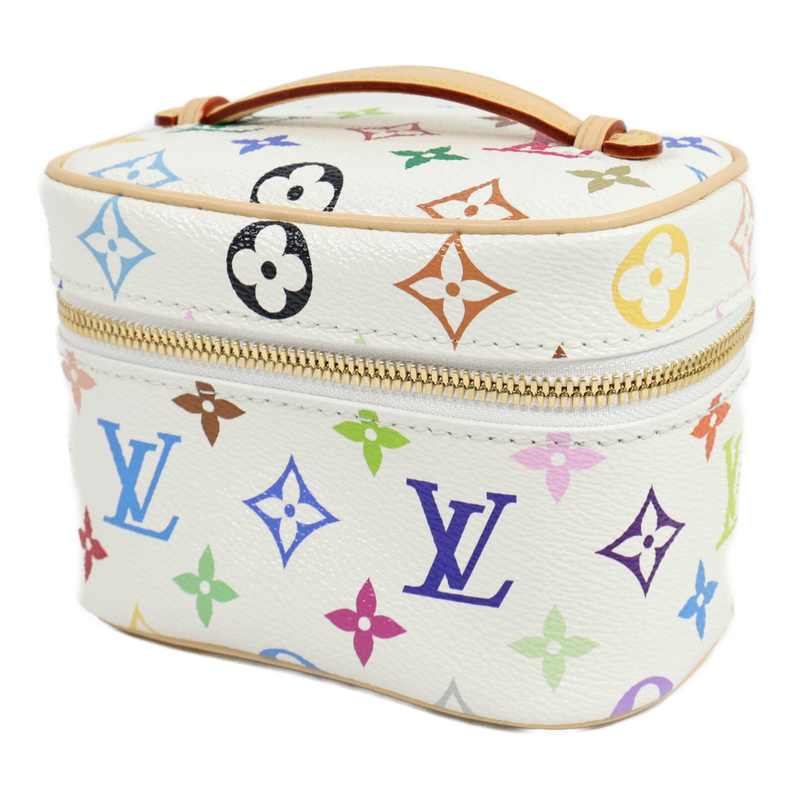 LOUIS VUITTON Monogram Multicolore LV x TM Nice Nano手挽袋
