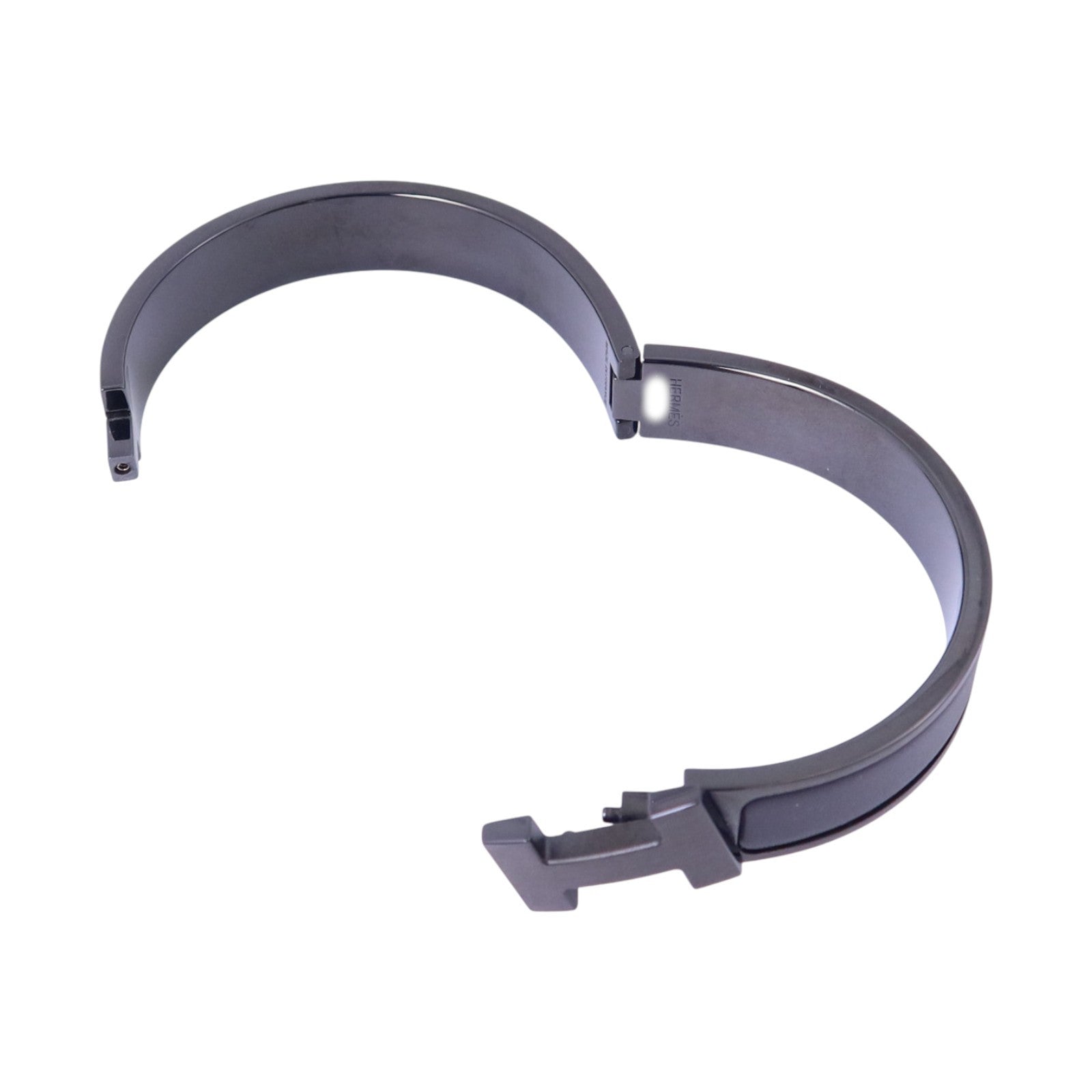 HERMES 金屬/琺瑯Click HH So Black Bracelet手鏈