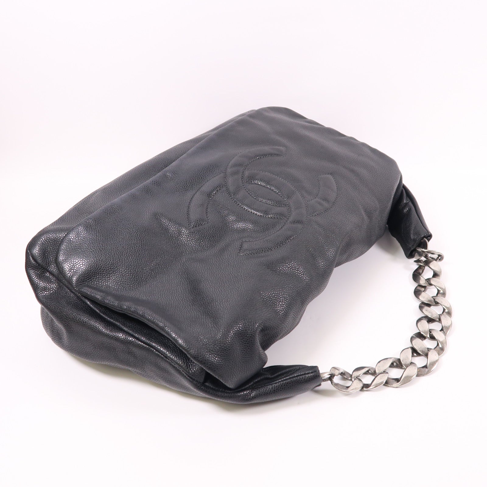 CHANEL 牛皮皮革Chain Shoulder鏈帶肩背袋