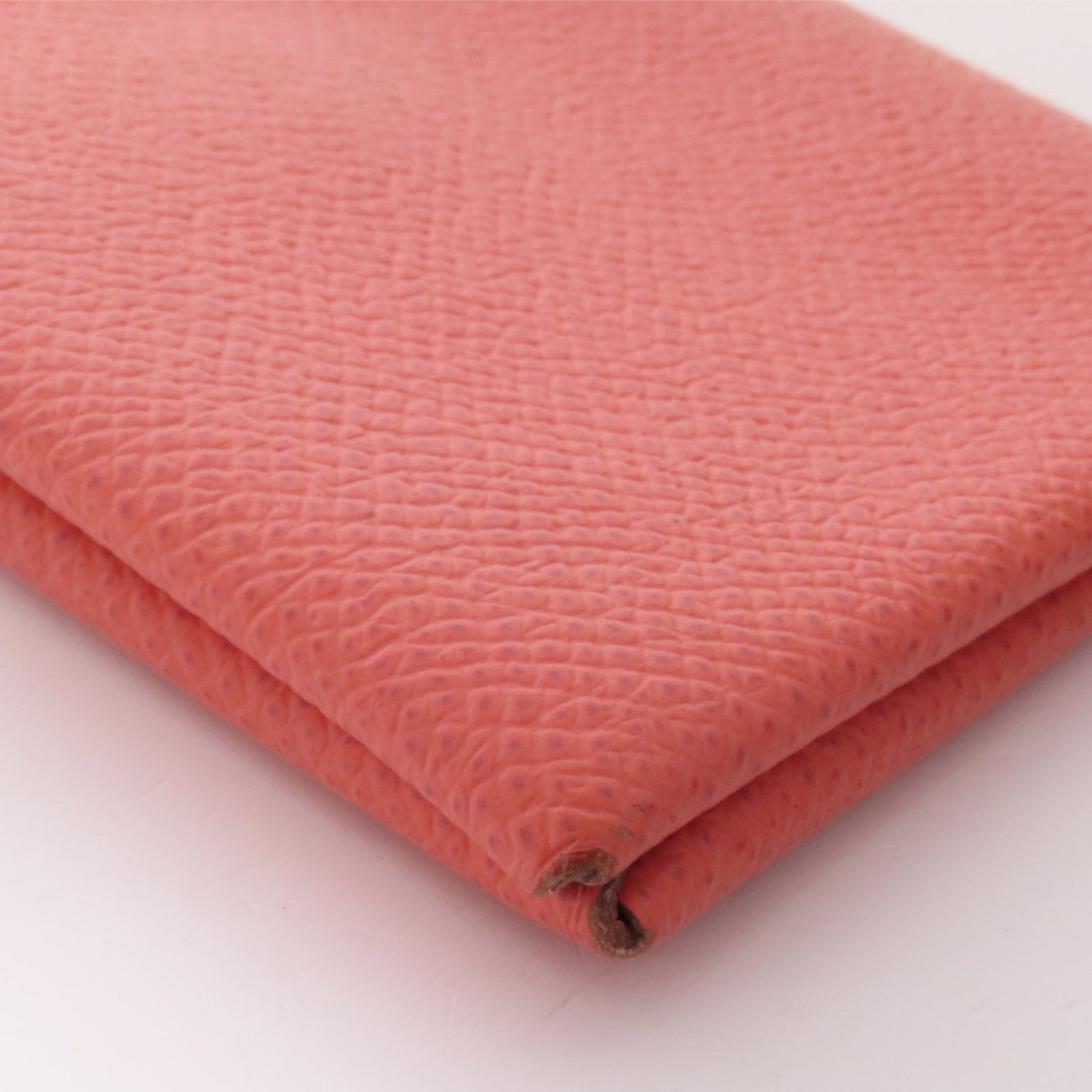 HERMES Epsom皮革Calvi銀扣卡片套