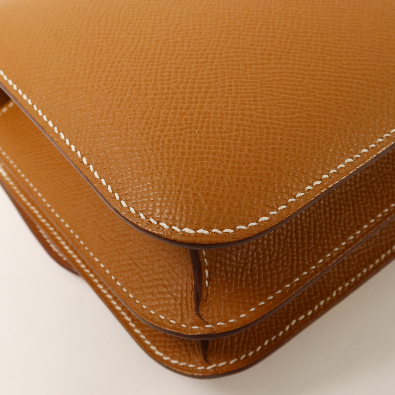 HERMES Epsom皮革Constance Mini肩背袋Gold