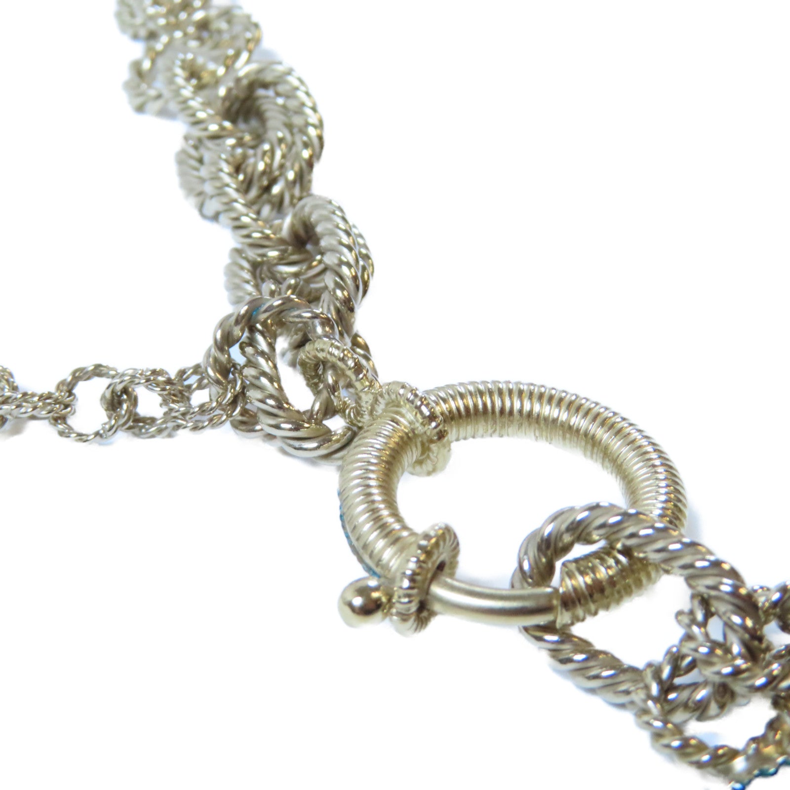 CHANEL 【激減優惠】金屬Necklace項鍊金色/綠色