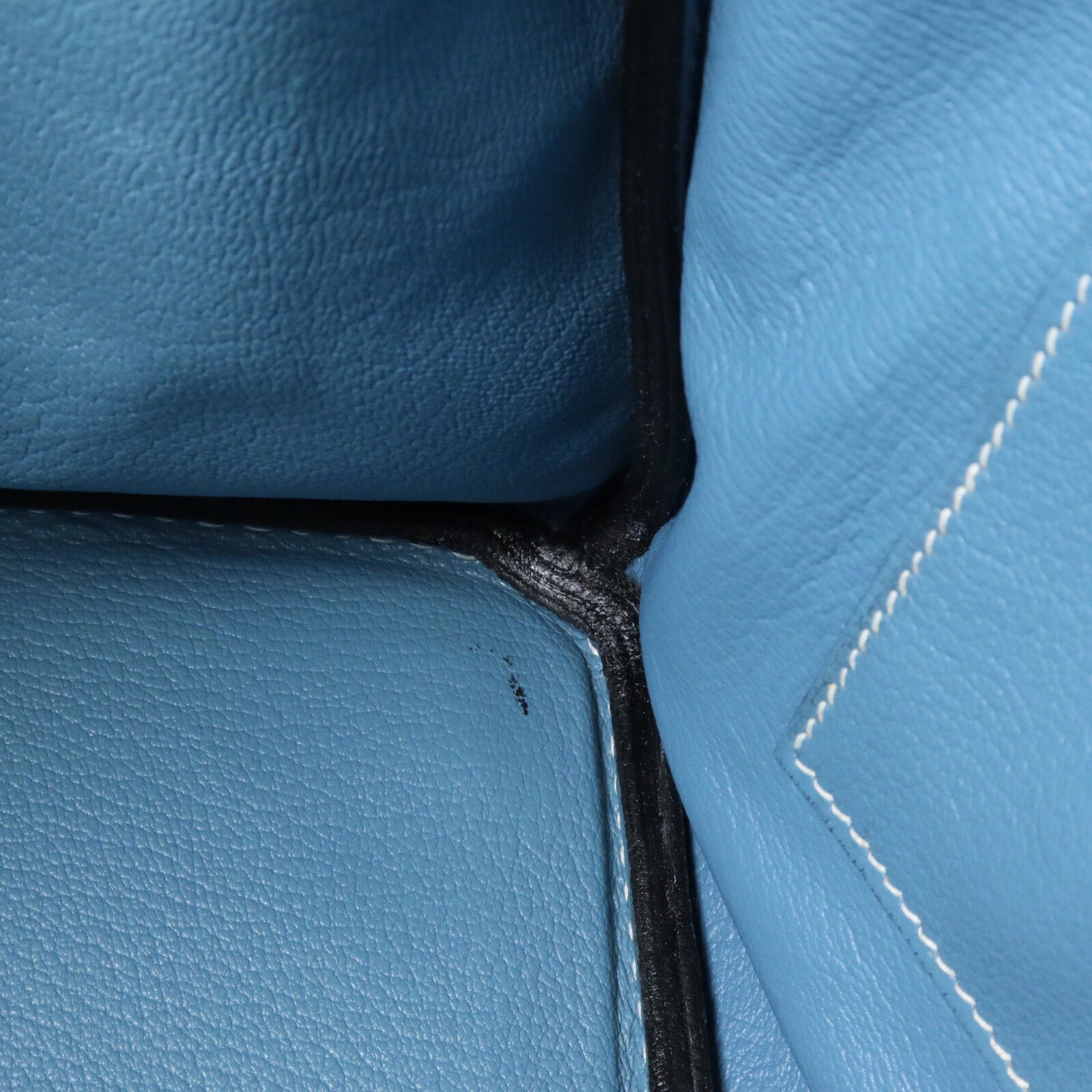 HERMES Togo皮革Birkin 35手挽袋Bleu Jean