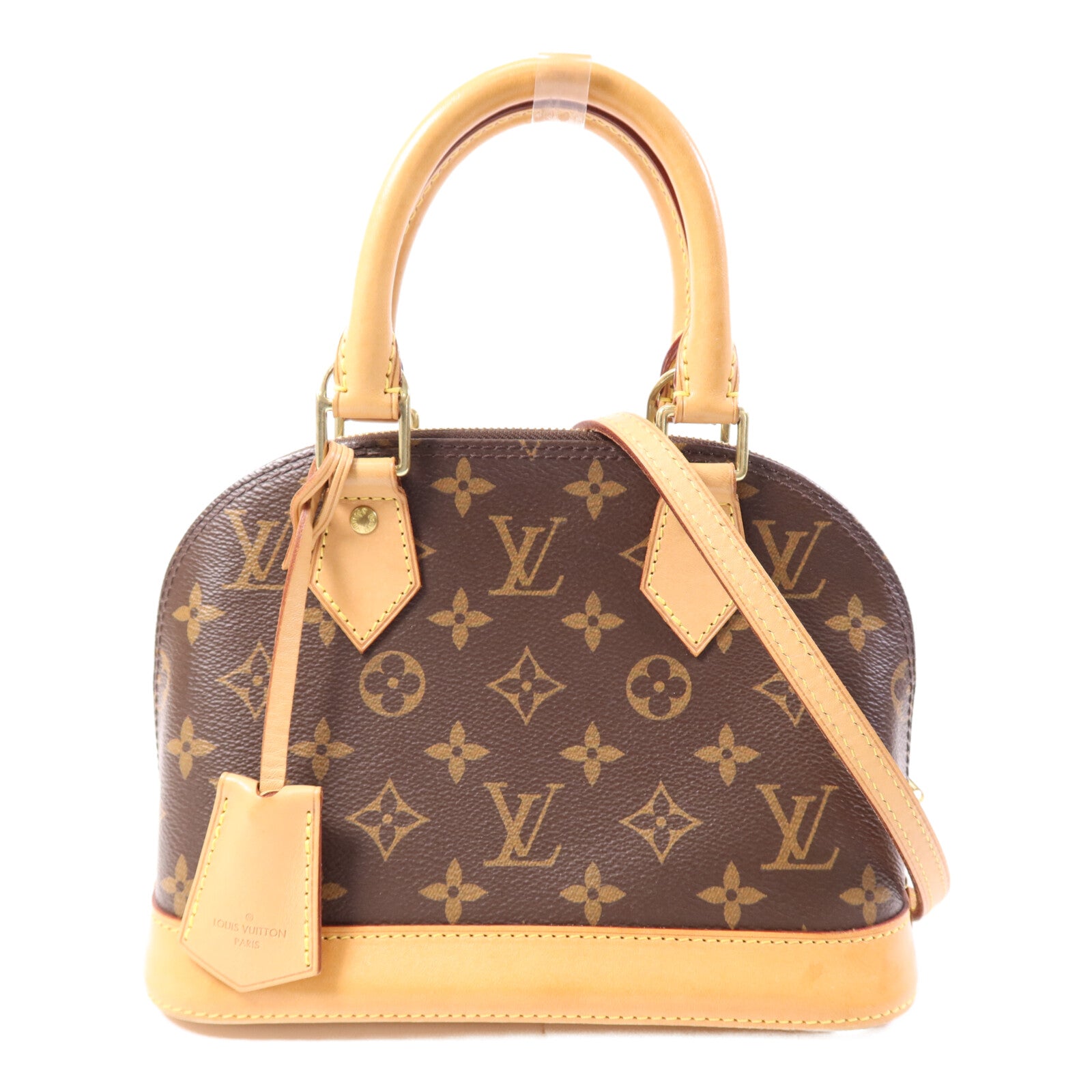LOUIS VUITTON Monogram Alma BB金扣手挽肩背兩用袋