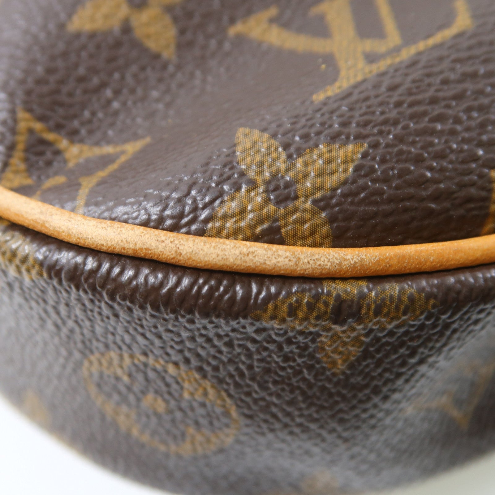 LOUIS VUITTON Monogram Odeon PM金扣肩背袋啡色
