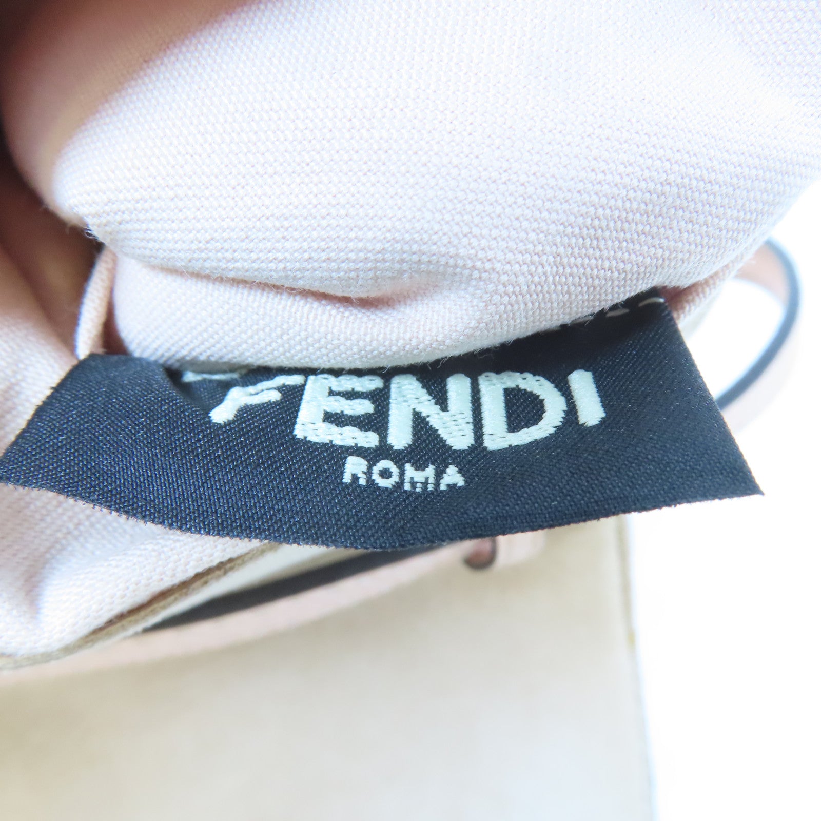 FENDI 羊毛Shoulder Bag銀扣肩背袋粉紅色