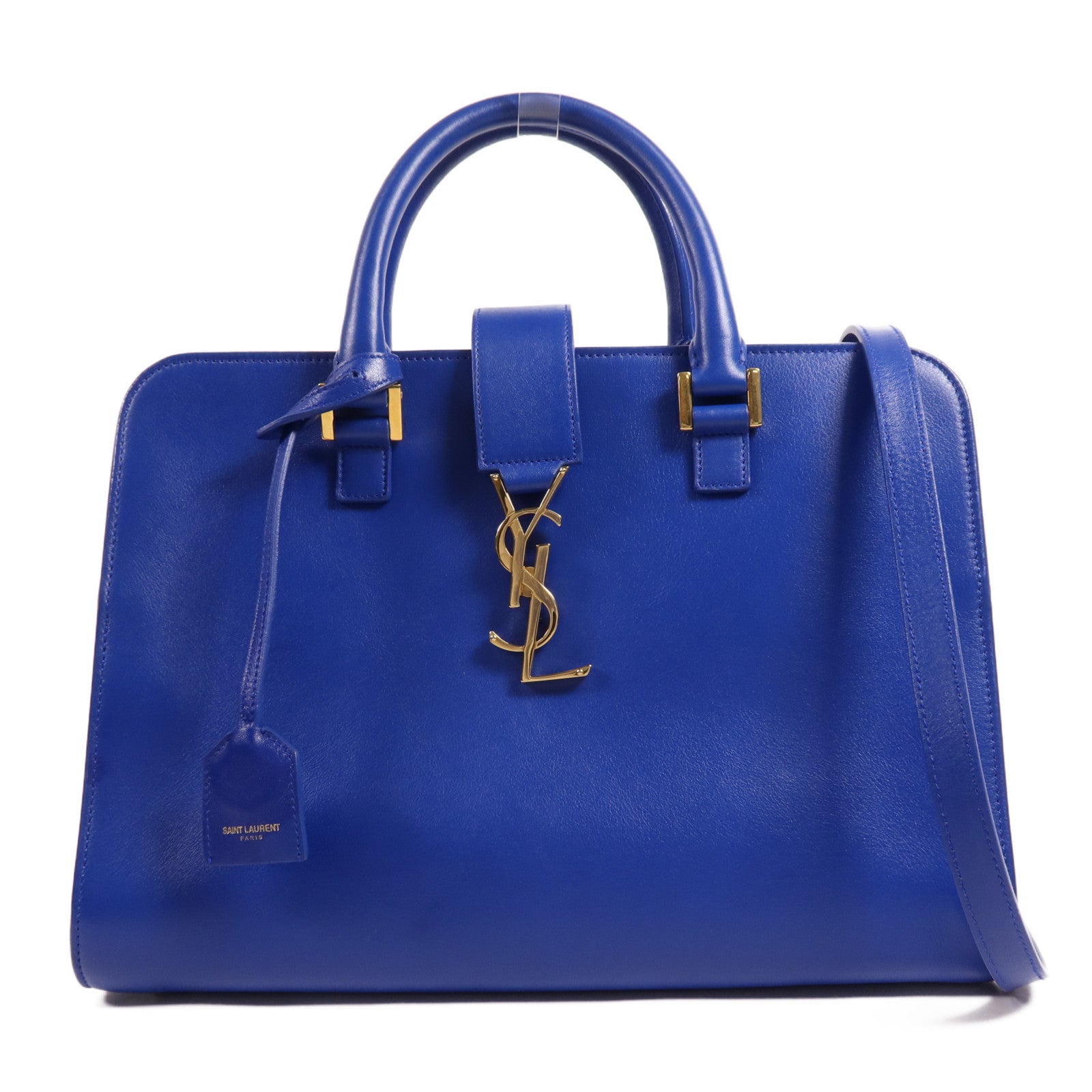 SAINT LAURENT 牛皮皮革Small Cabas金扣手挽肩背兩用袋