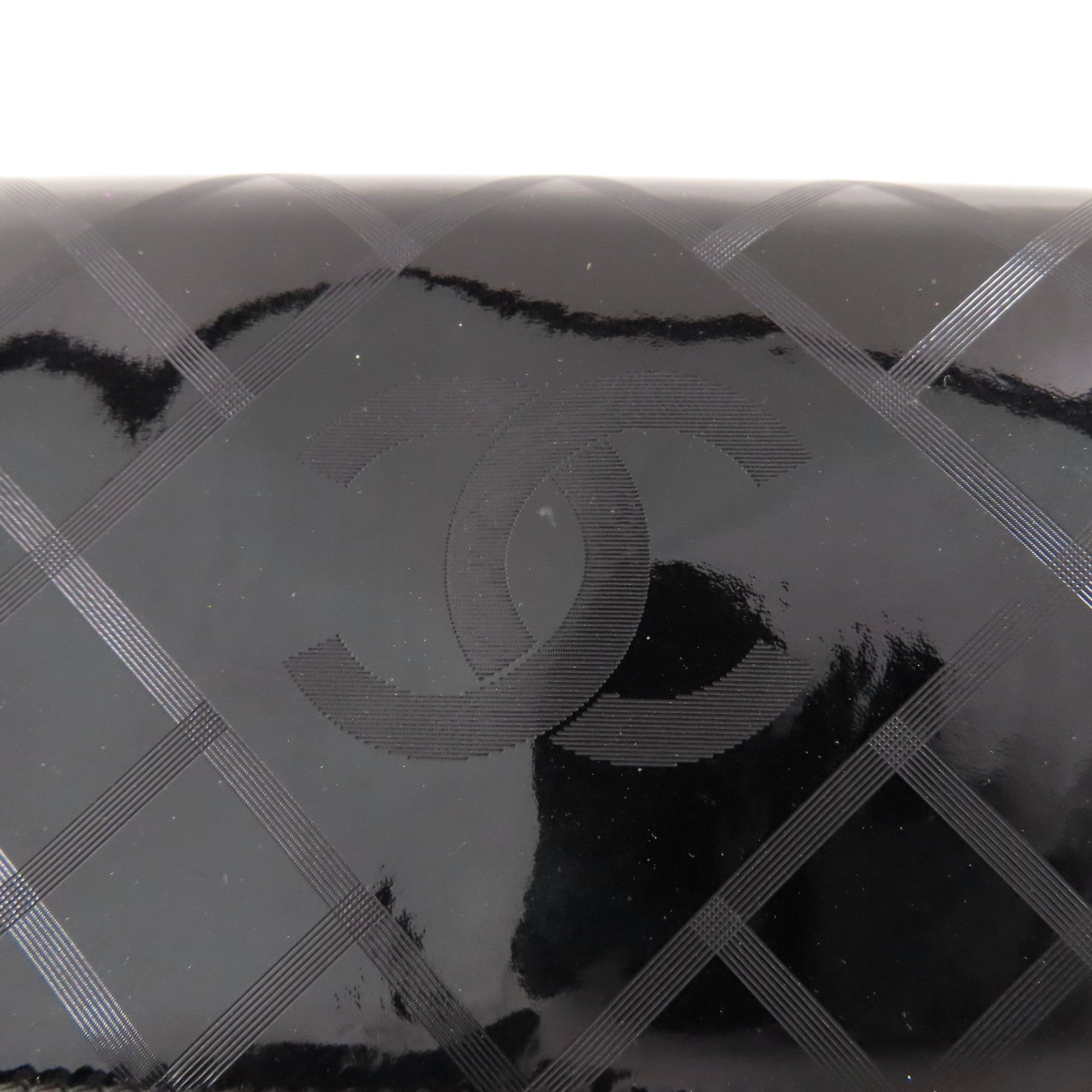CHANEL 【激減優惠】漆皮皮革Long Wallet銀扣長錢包