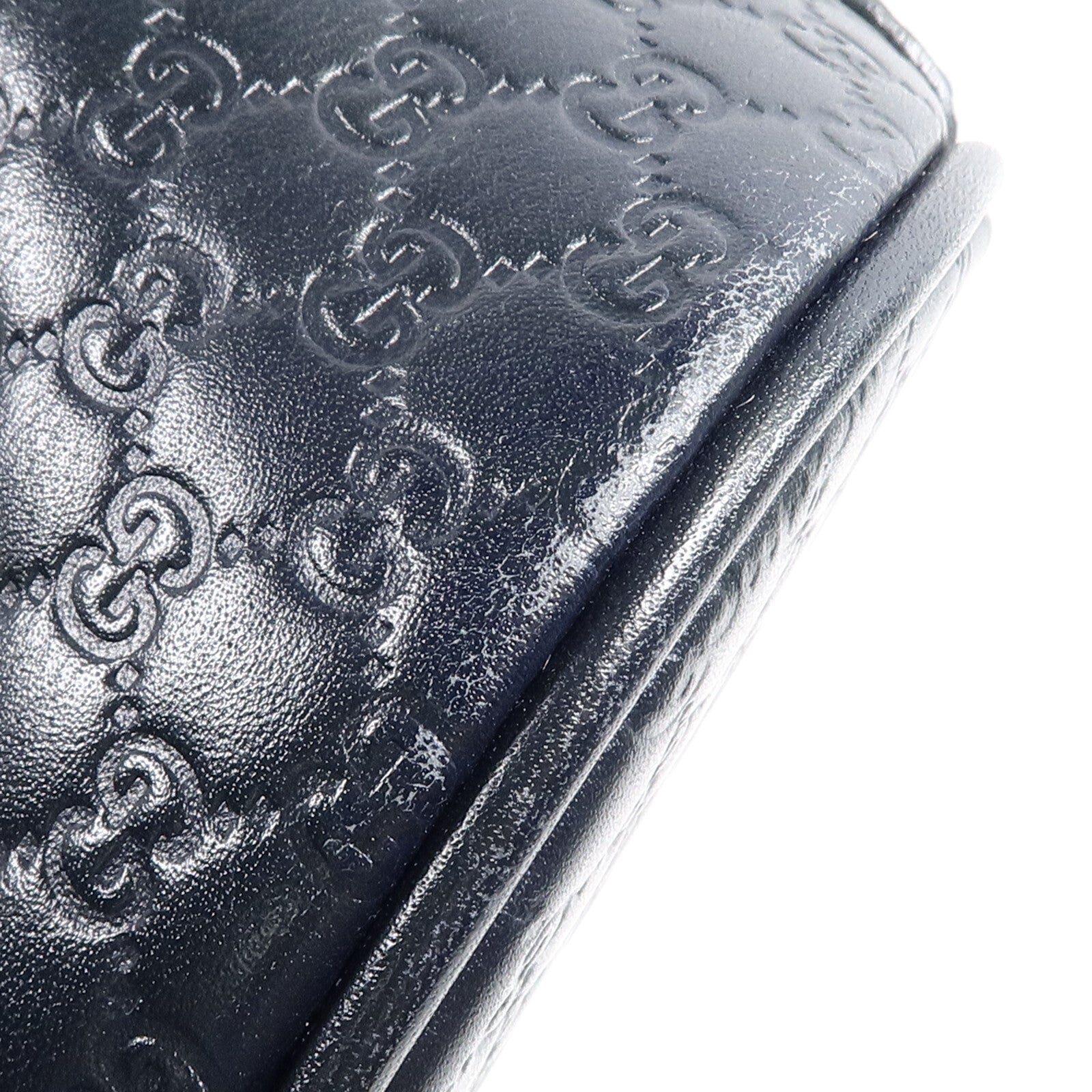GUCCI 牛皮皮革Guccissima手挽肩背兩用袋