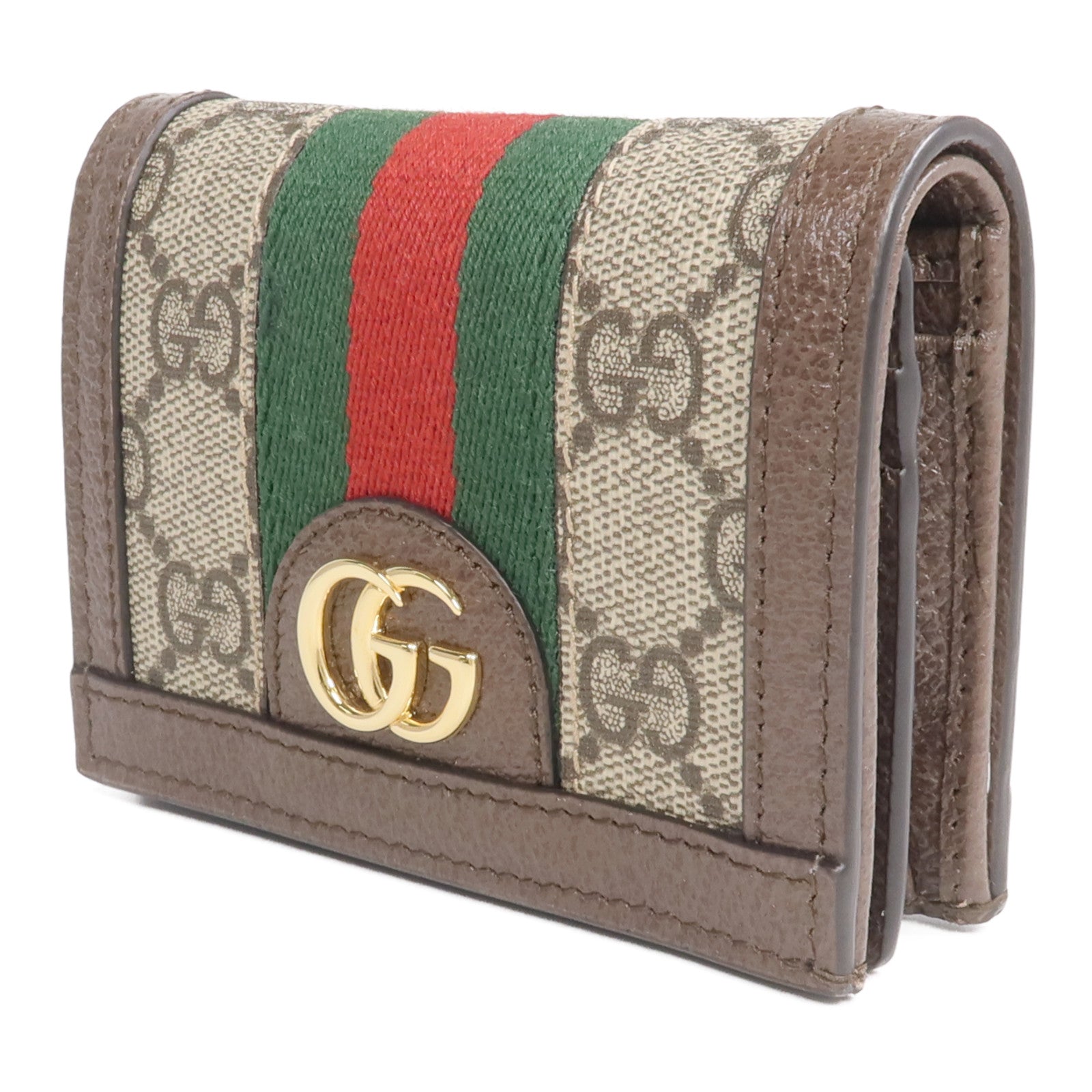 GUCCI 塗層帆布Ophidia GG Wallet金扣錢包