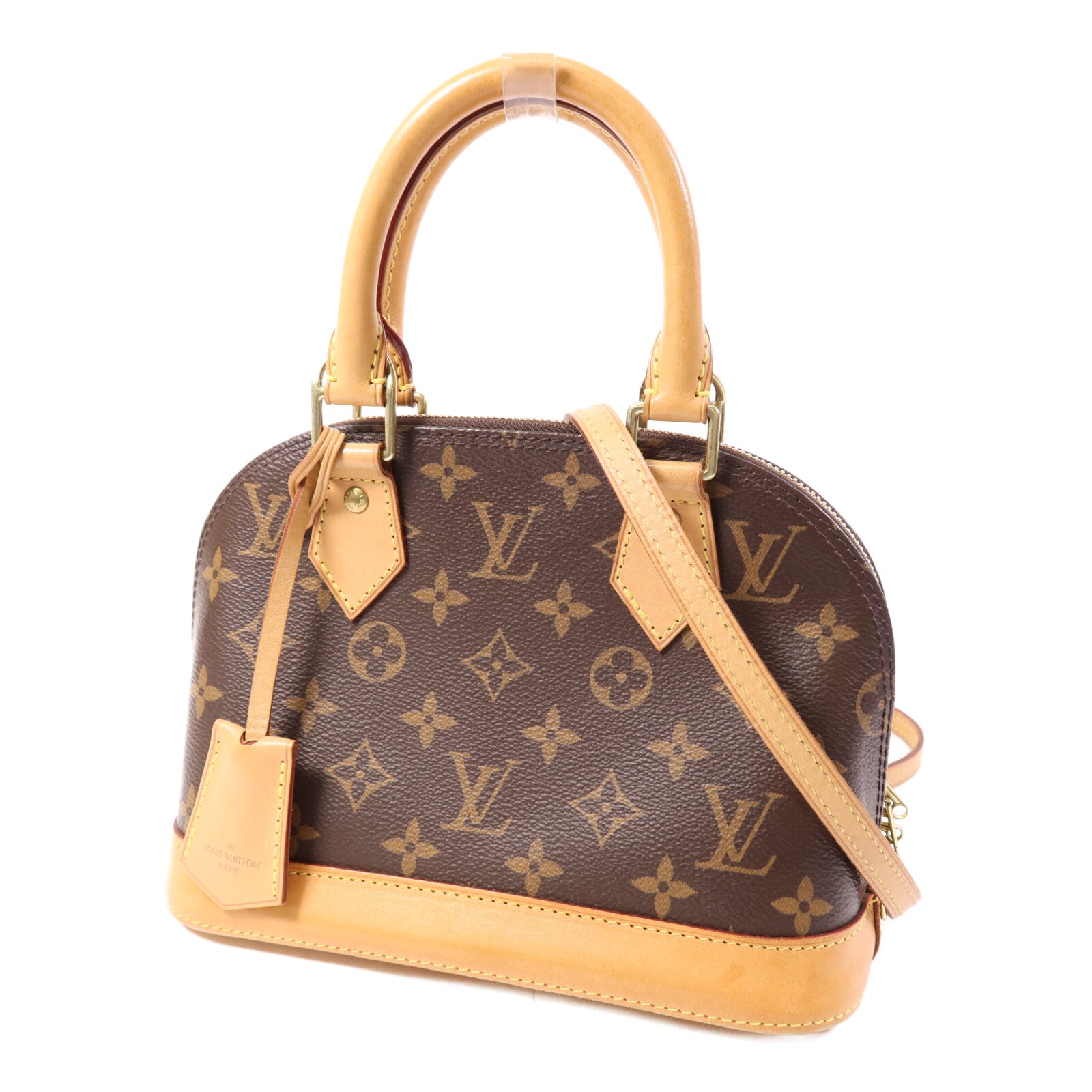 LOUIS VUITTON Monogram Alma BB金扣手挽肩背兩用袋