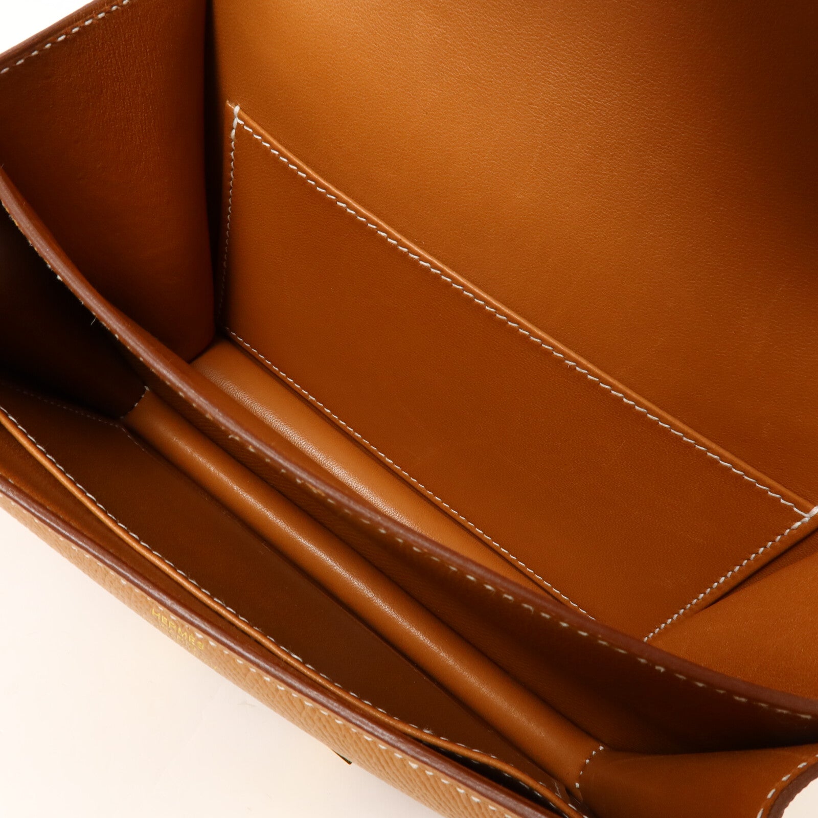HERMES Epsom皮革Constance Mini肩背袋Gold