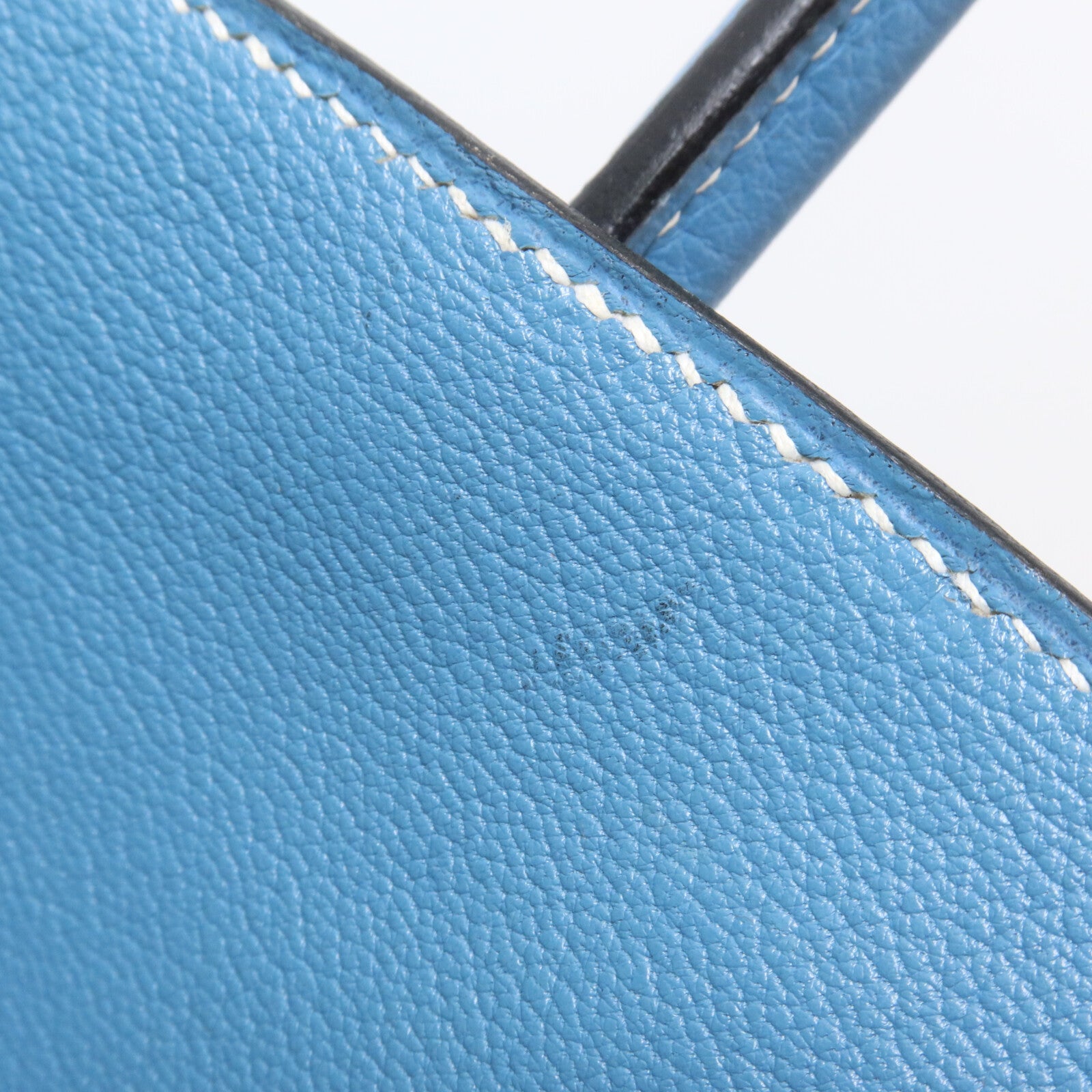 HERMES Togo皮革Birkin 35手挽袋Bleu Jean
