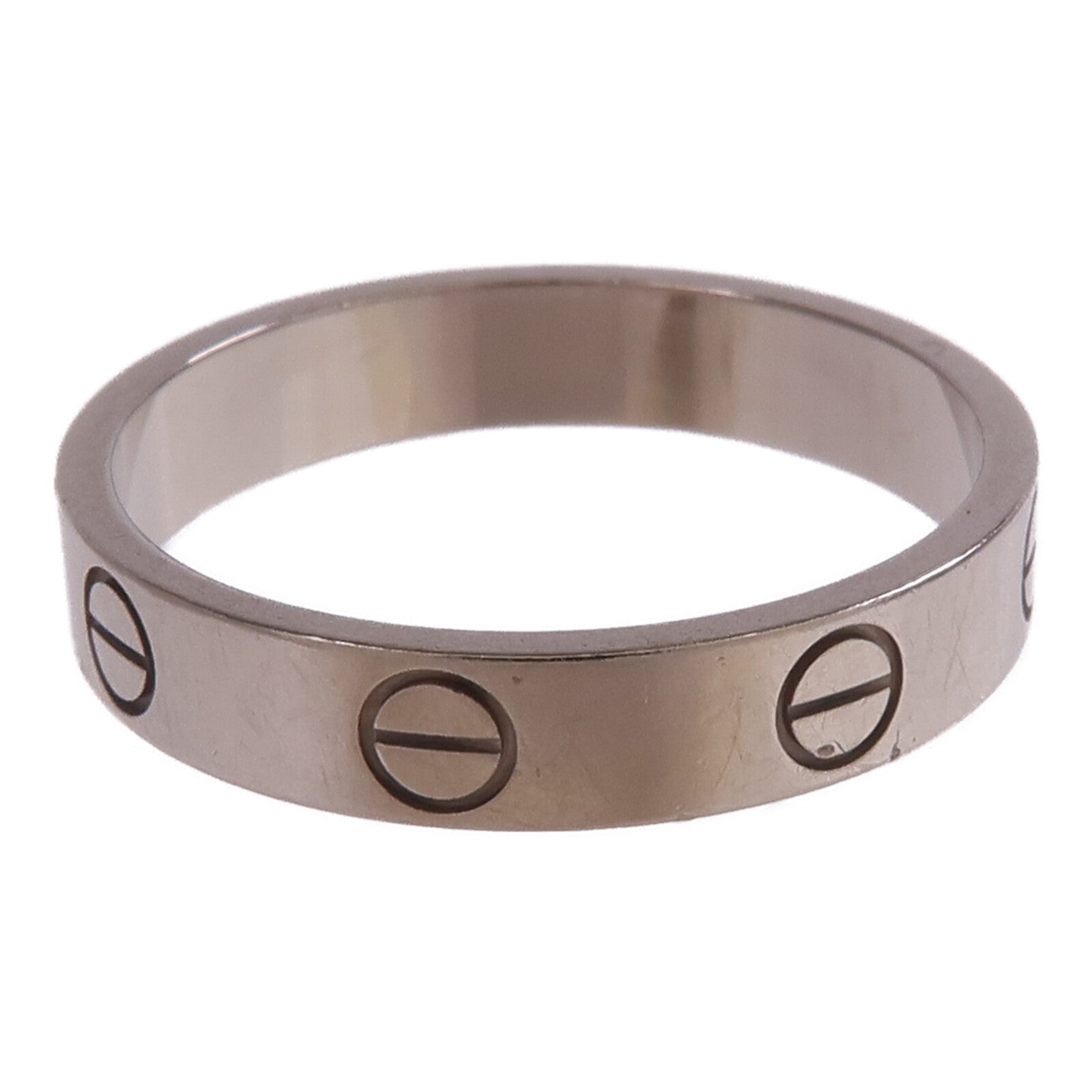 CARTIER 【激減優惠】18K白金Mini Love Ring戒指Cartier#54/US#6.75