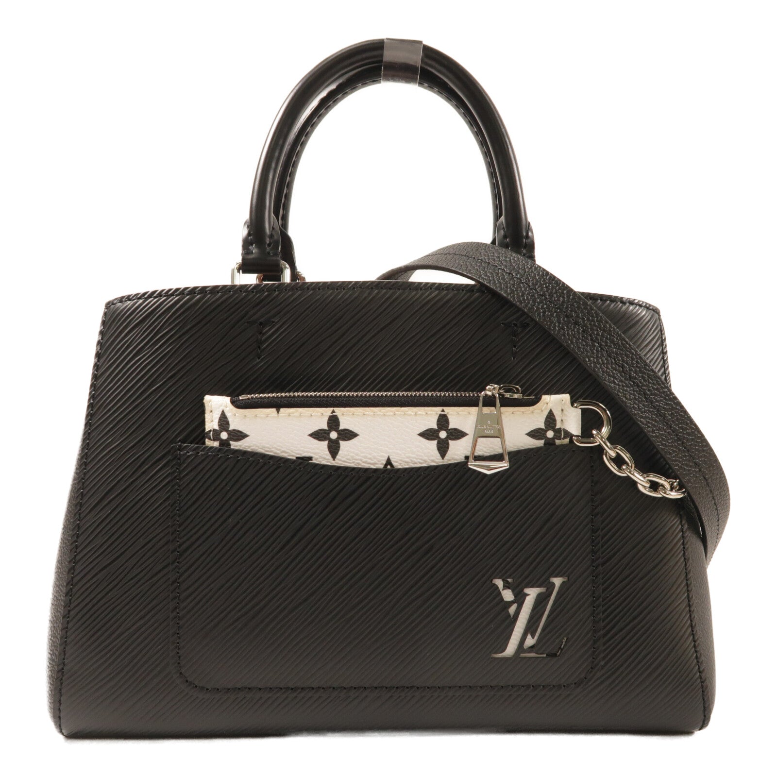 LOUIS VUITTON Epi Marelle銀扣手挽肩背兩用袋