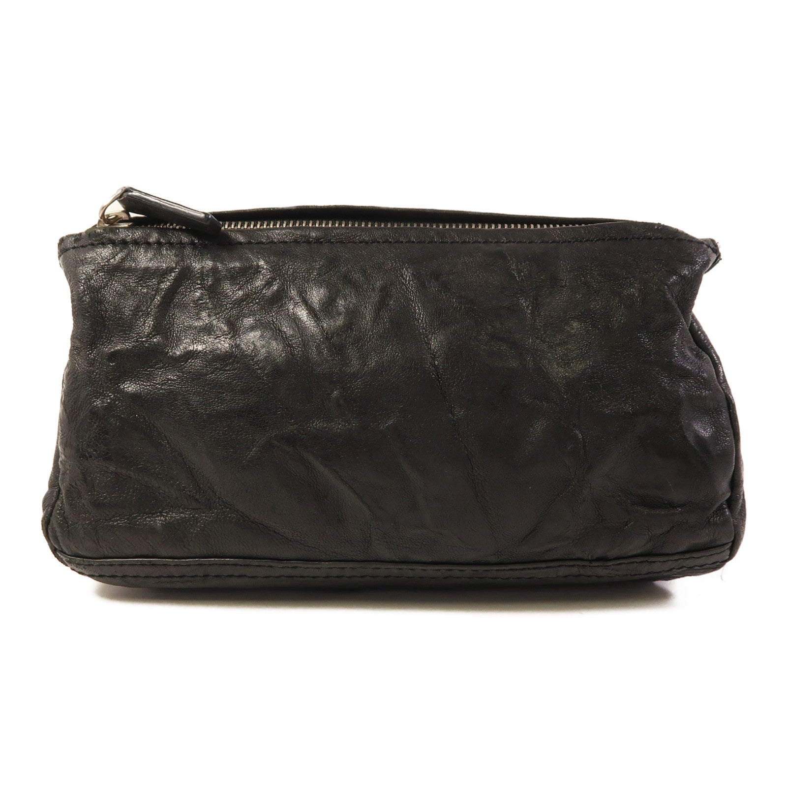 GIVENCHY 皮革Pandora Mini銀扣肩背袋