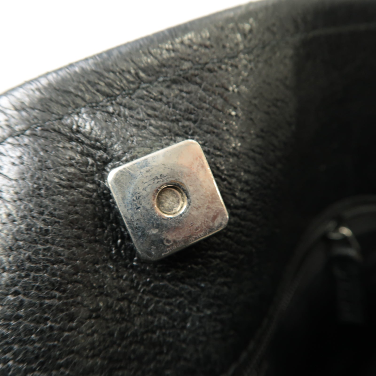 GUCCI 帆布Shoulder Bag銀扣肩背袋黒色