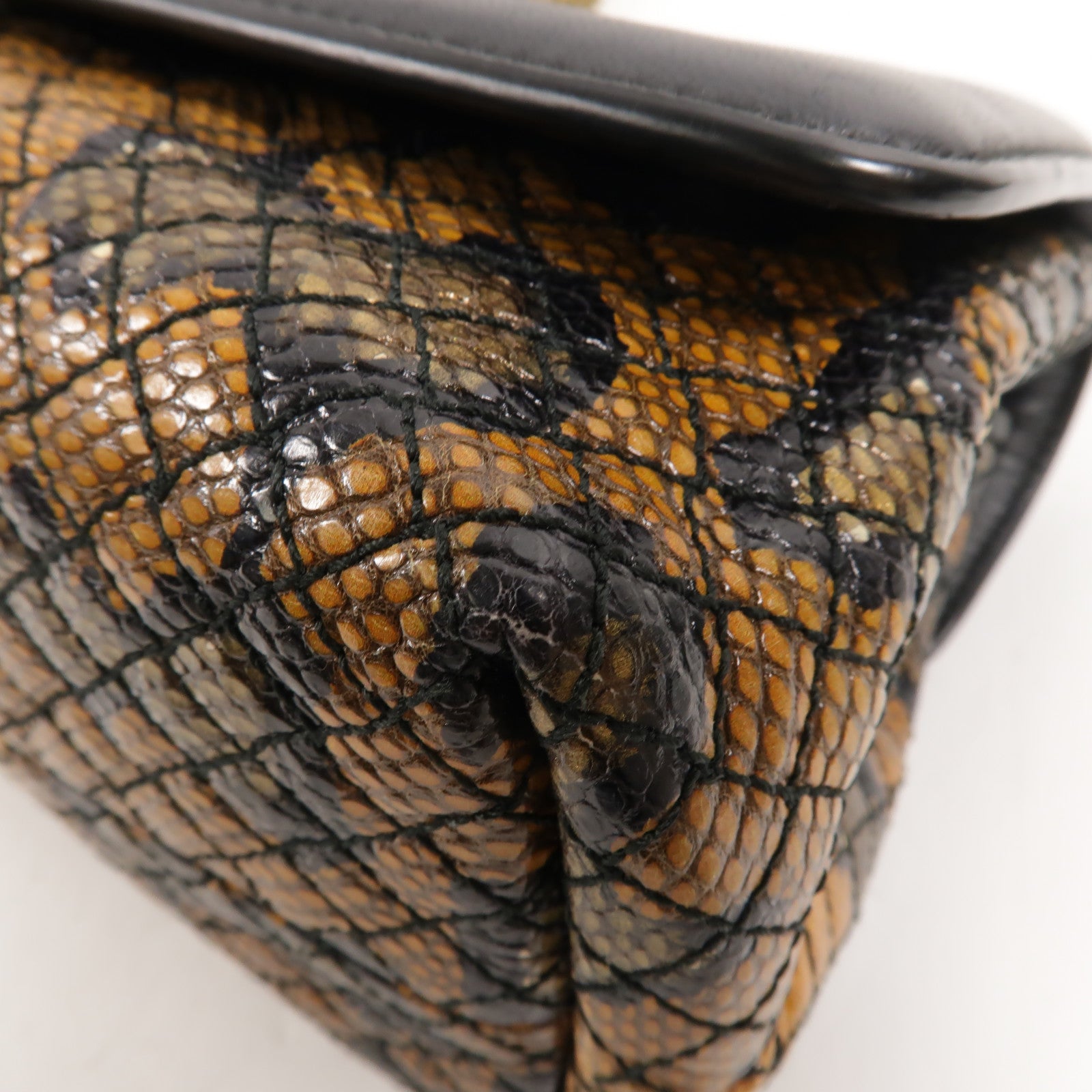 BOTTEGA VENETA 牛皮皮革/蛇皮皮革Olimpia Knot手挽肩背兩用袋
