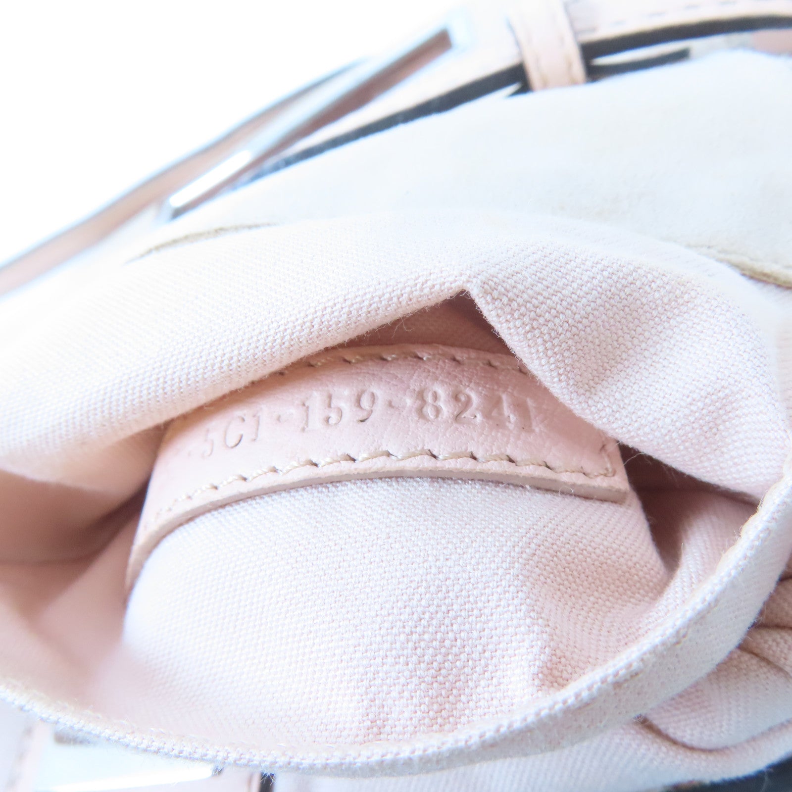 FENDI 羊毛Shoulder Bag銀扣肩背袋粉紅色