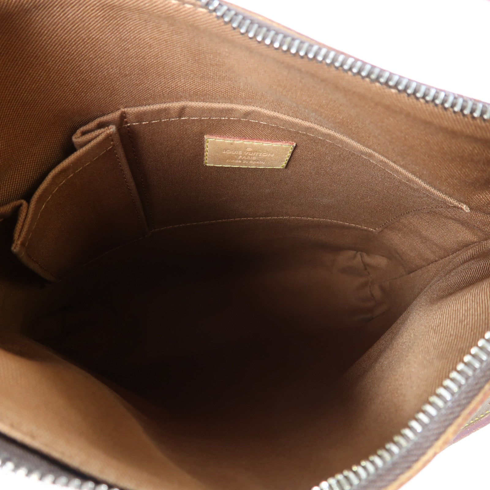 LOUIS VUITTON Monogram Odeon PM金扣肩背袋啡色
