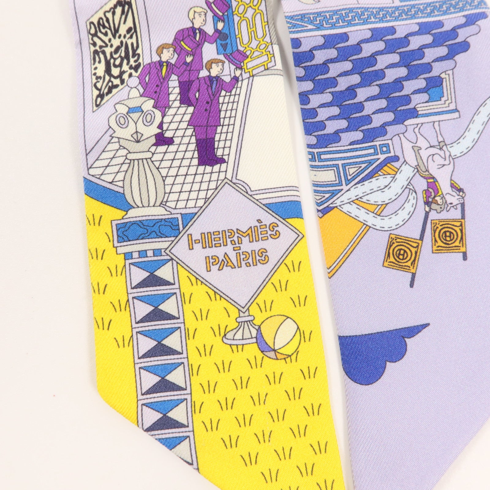 HERMES 絲質Twilly絲巾