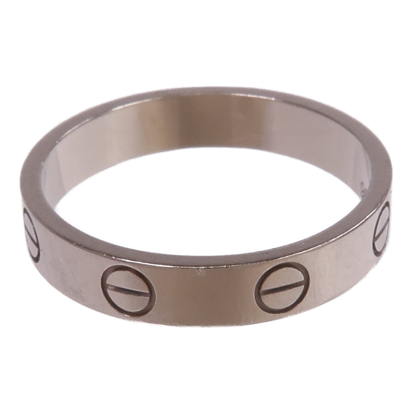 CARTIER 【激減優惠】18K白金Mini Love Ring戒指Cartier#54/US#6.75
