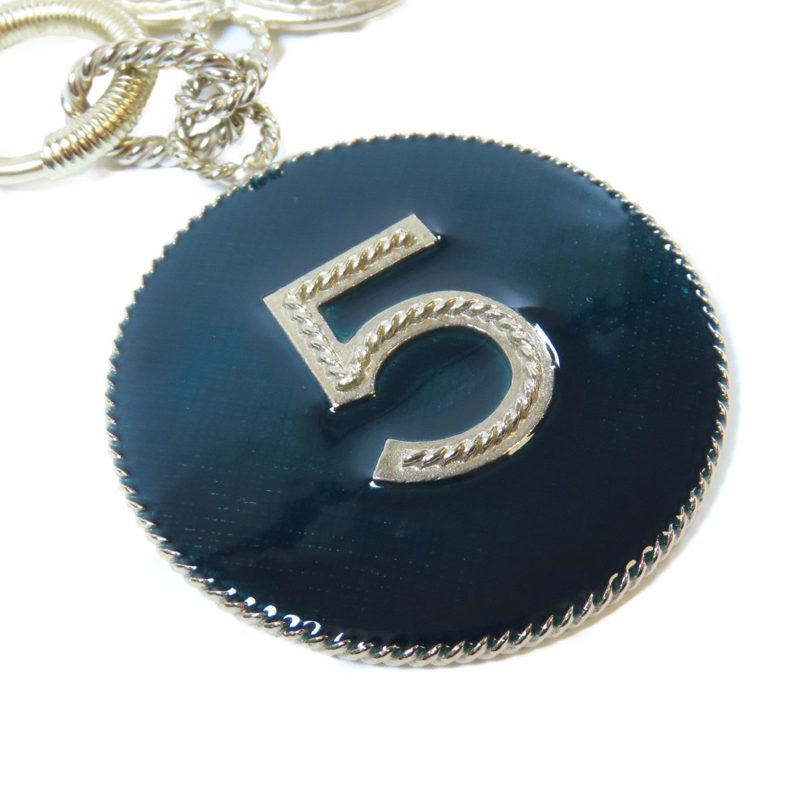 CHANEL 【激減優惠】金屬Necklace項鍊金色/綠色