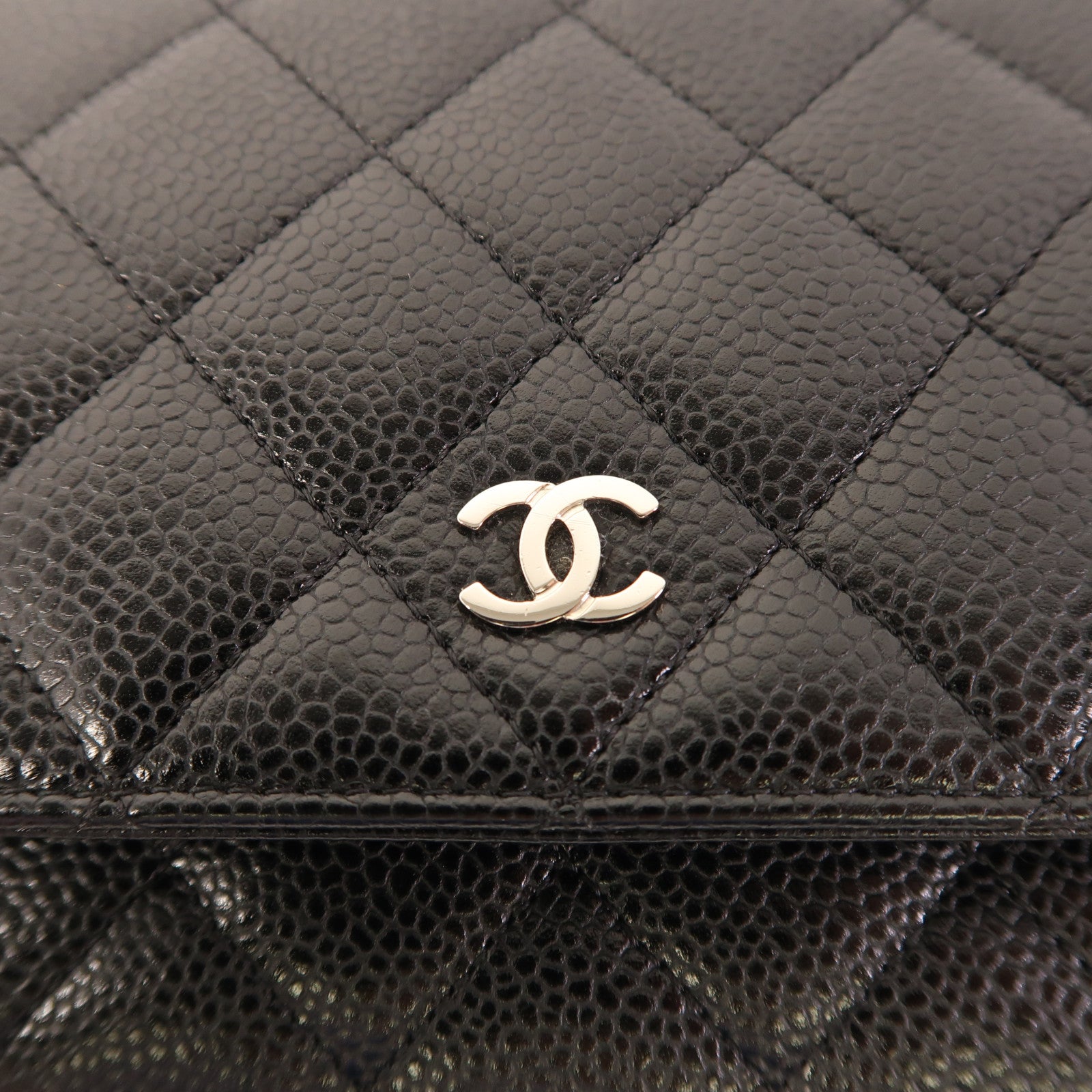 CHANEL 牛皮皮革WOC Wallet On Chain銀扣鏈帶肩背袋