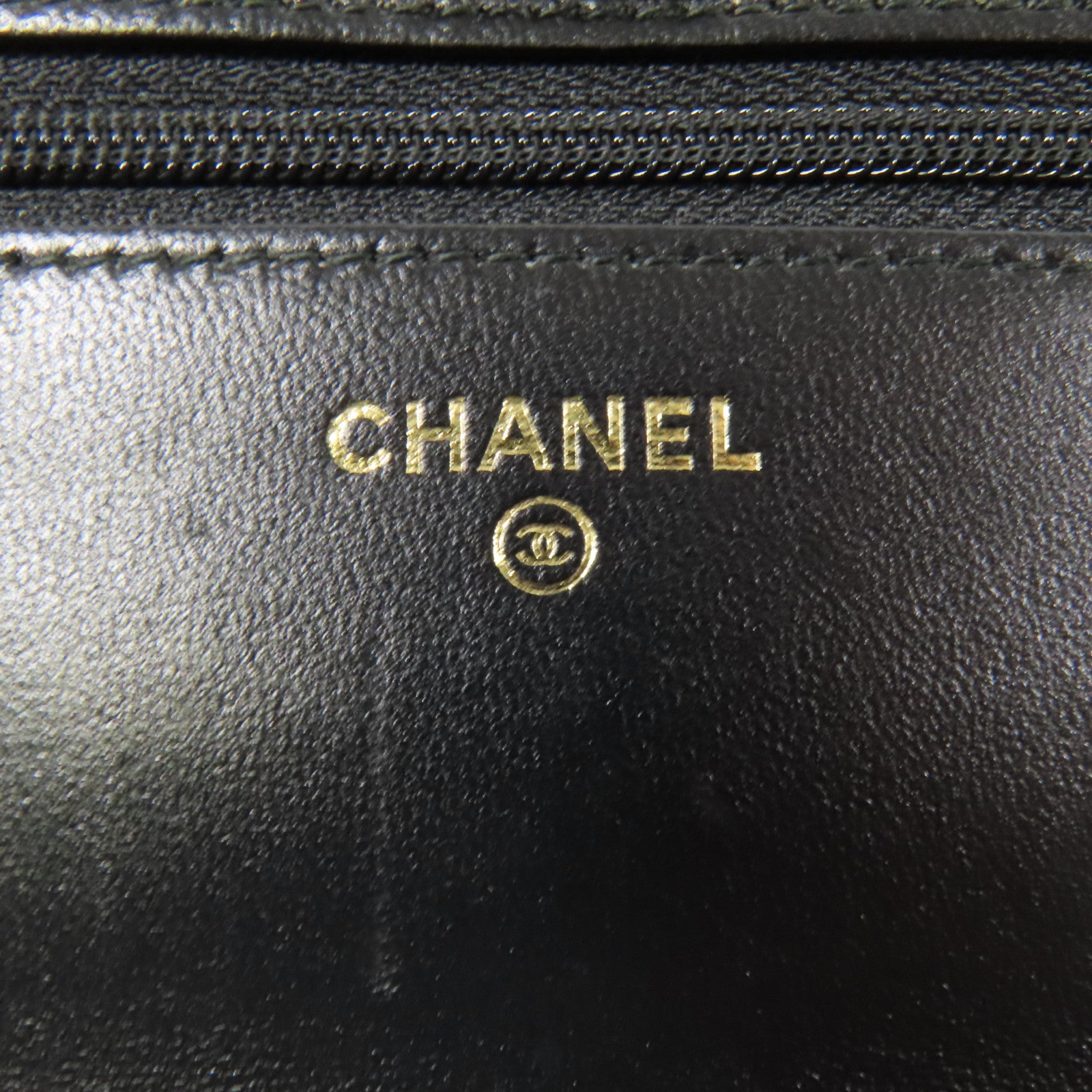 CHANEL 羊皮皮革Trandy CC WOC金扣鏈帶肩背袋
