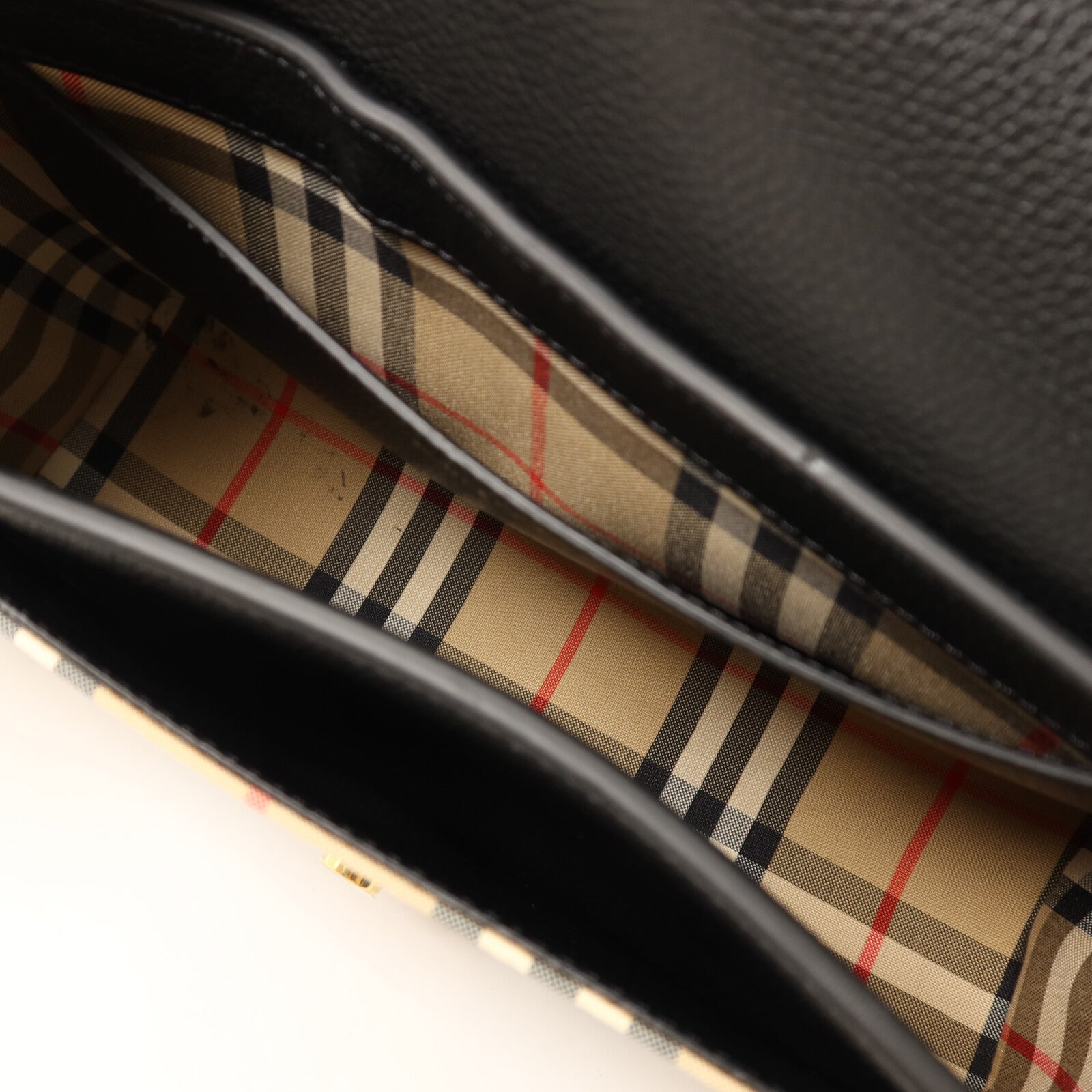 BURBERRY 牛皮皮革Shoulder Bag金扣肩背袋