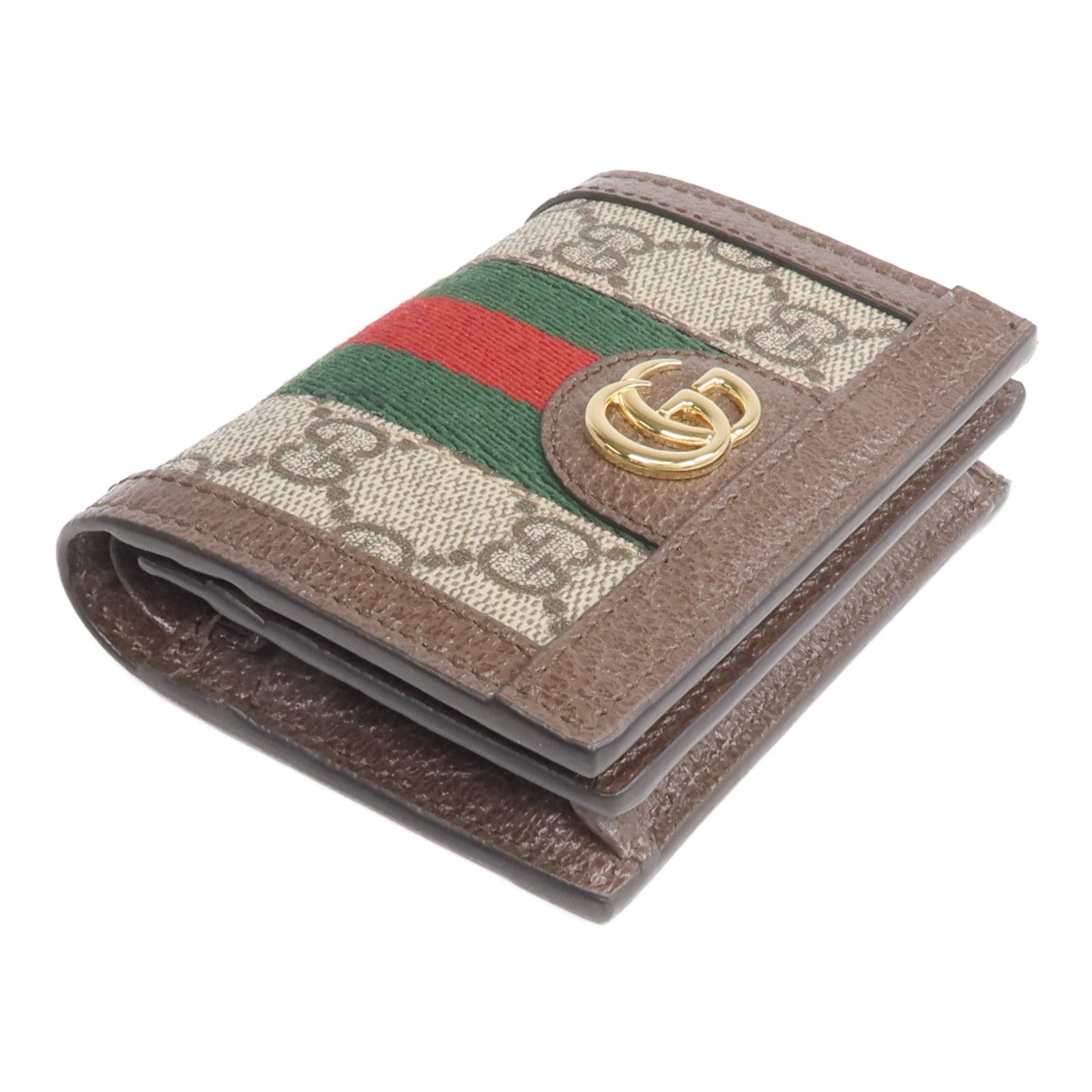 GUCCI 塗層帆布Ophidia GG Wallet金扣錢包