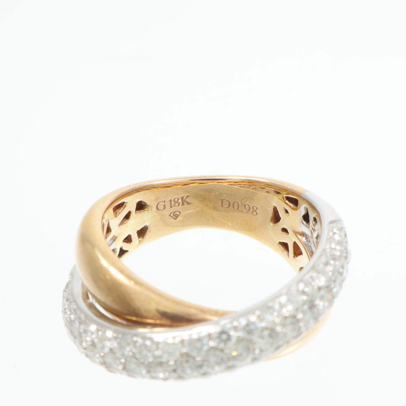 JEWELRY 18K玫瑰金/白金Diamond Ring鑽石戒指