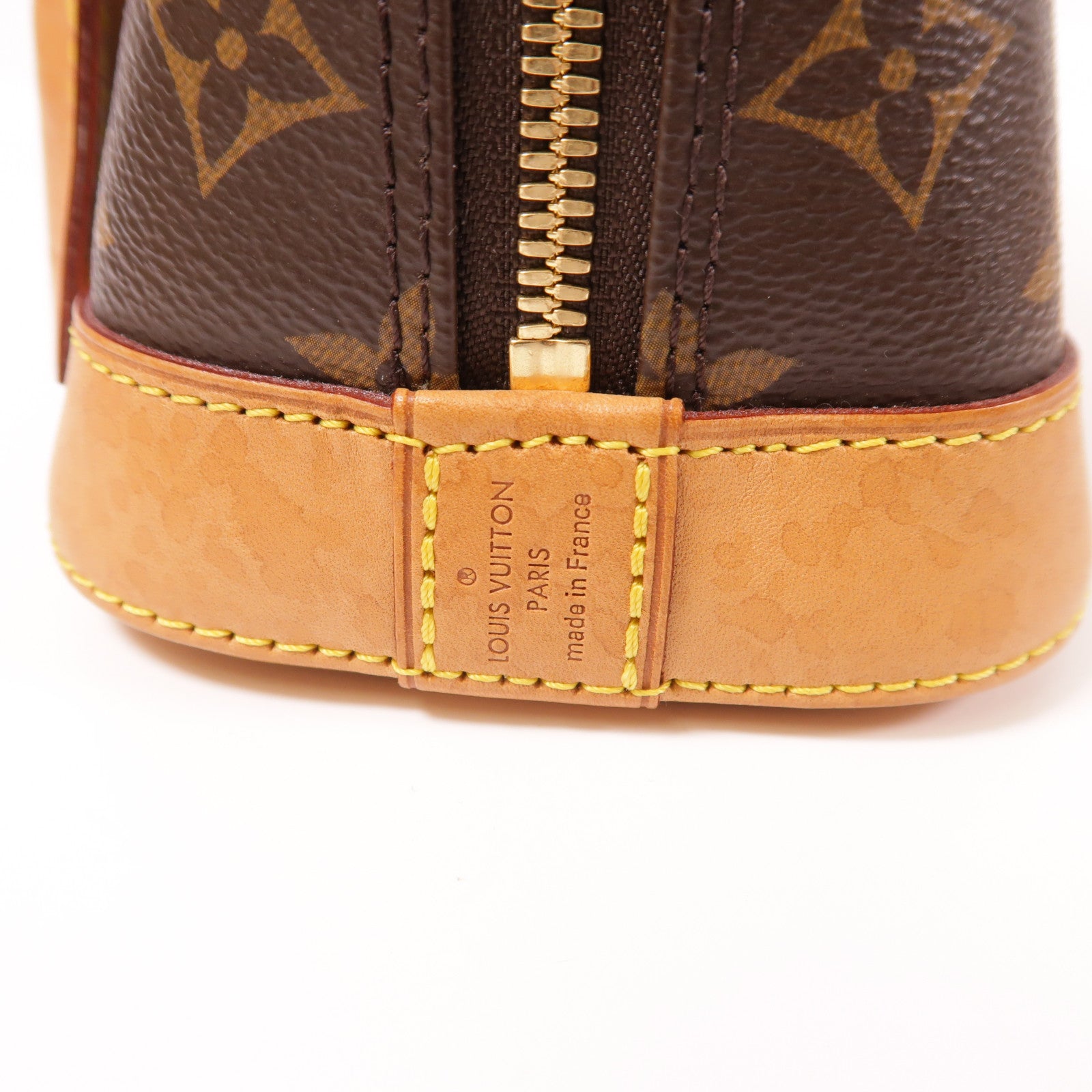 LOUIS VUITTON Monogram Alma BB金扣手挽肩背兩用袋棕色