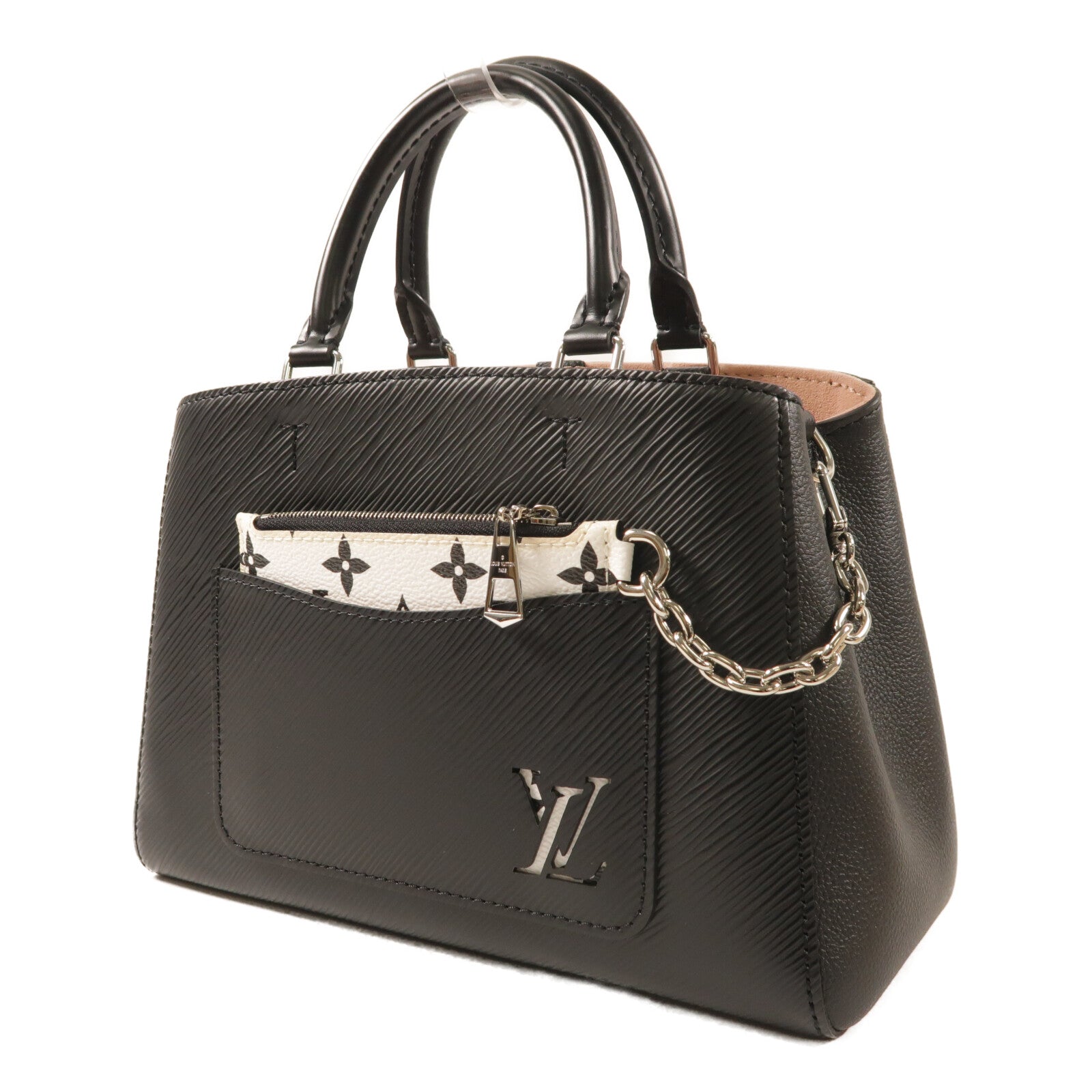 LOUIS VUITTON Epi Marelle銀扣手挽肩背兩用袋
